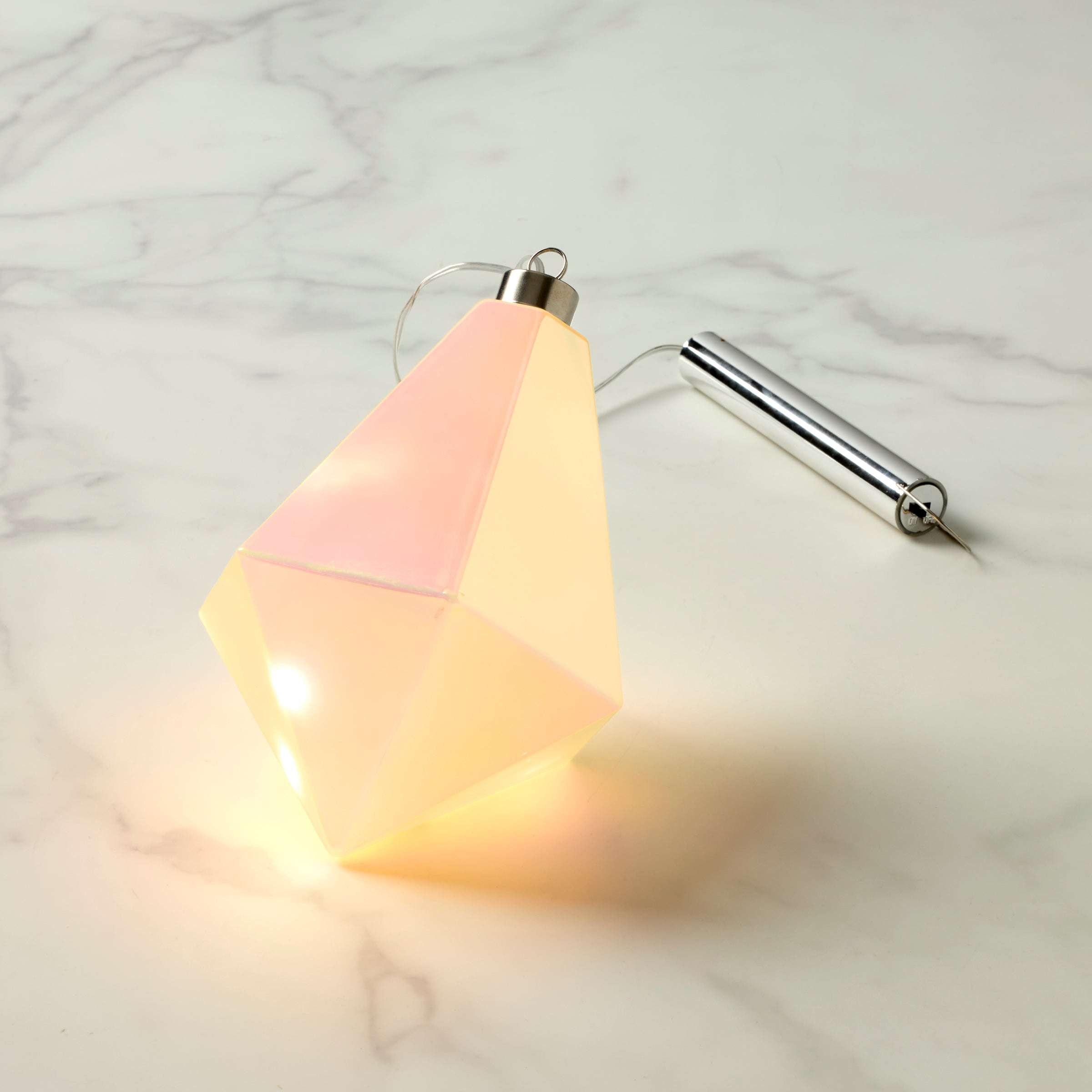 LED Light-Up Diamond Christmas Ornament | Winter Gems