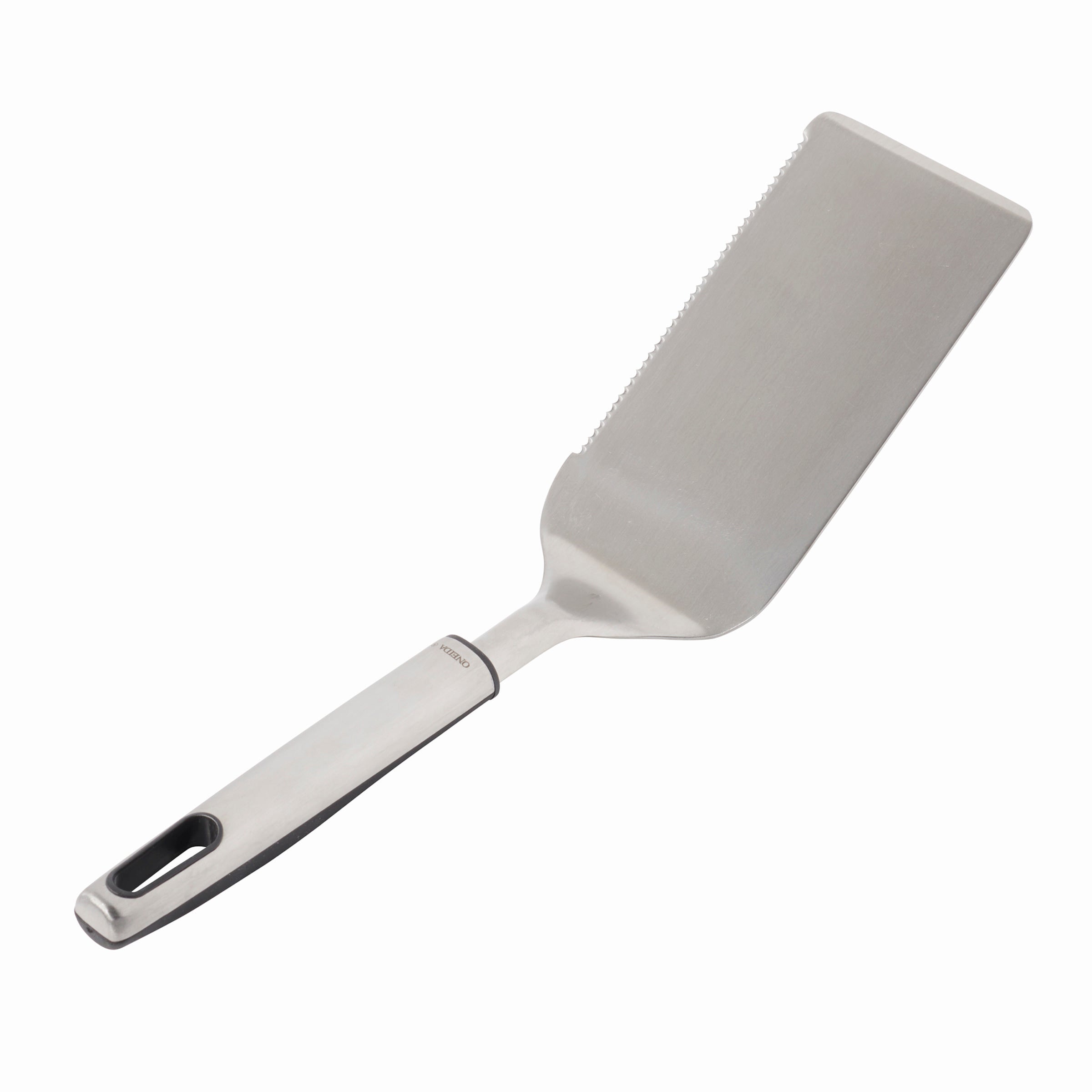 Stainless Steel Griddle Turner with Serrated Edge & Ergonomic Handle | Oneida Elite