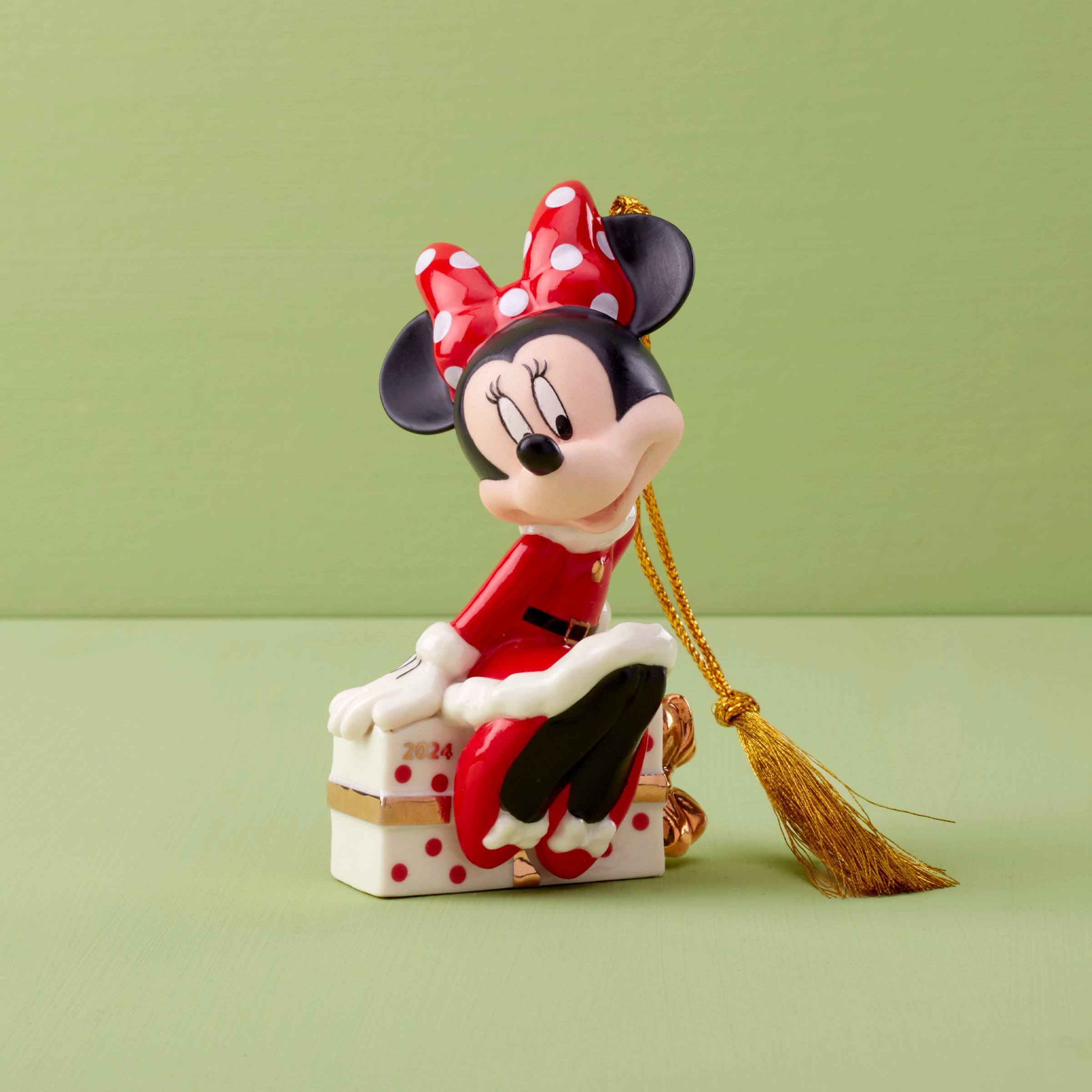 Minnie Mouse Christmas Ornament with Gift Box | Disney 2024