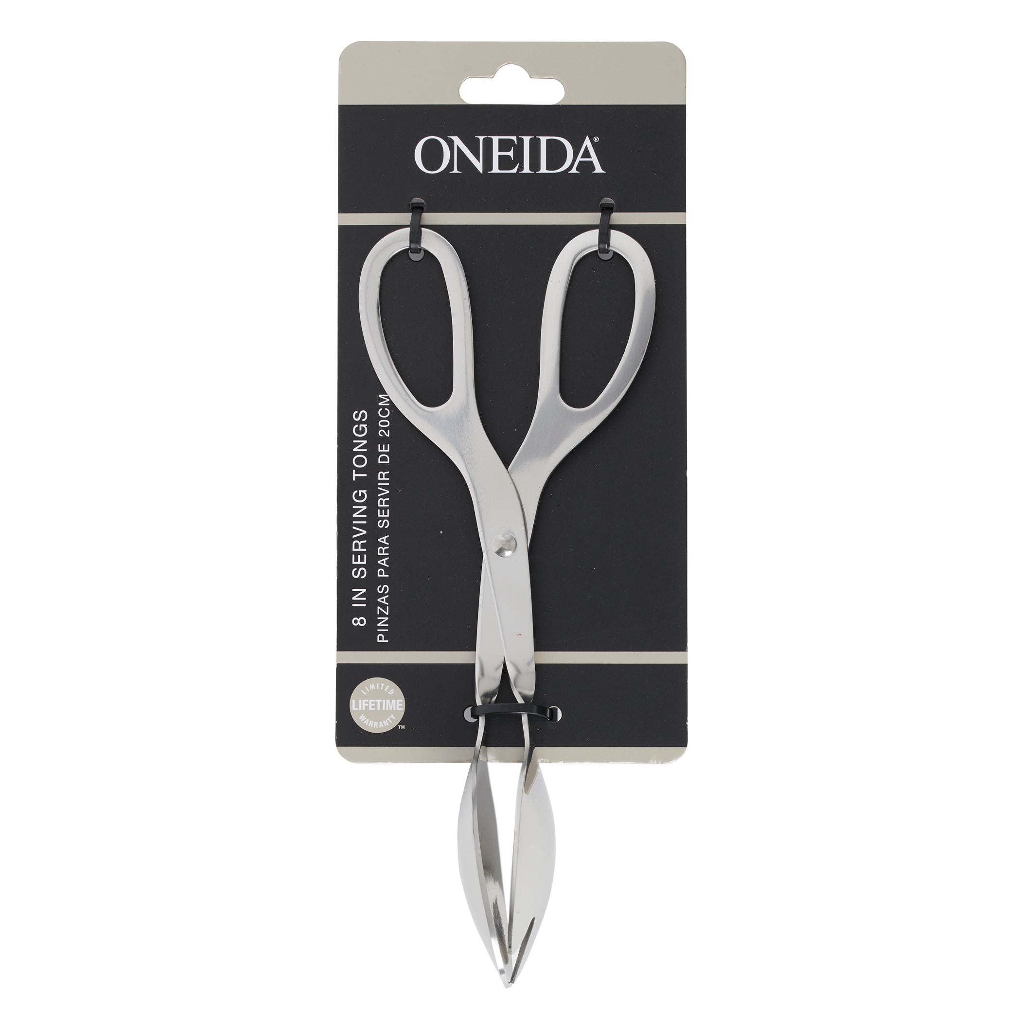 8" Stainless Steel Serving Tongs for Kitchen & BBQ | Oneida