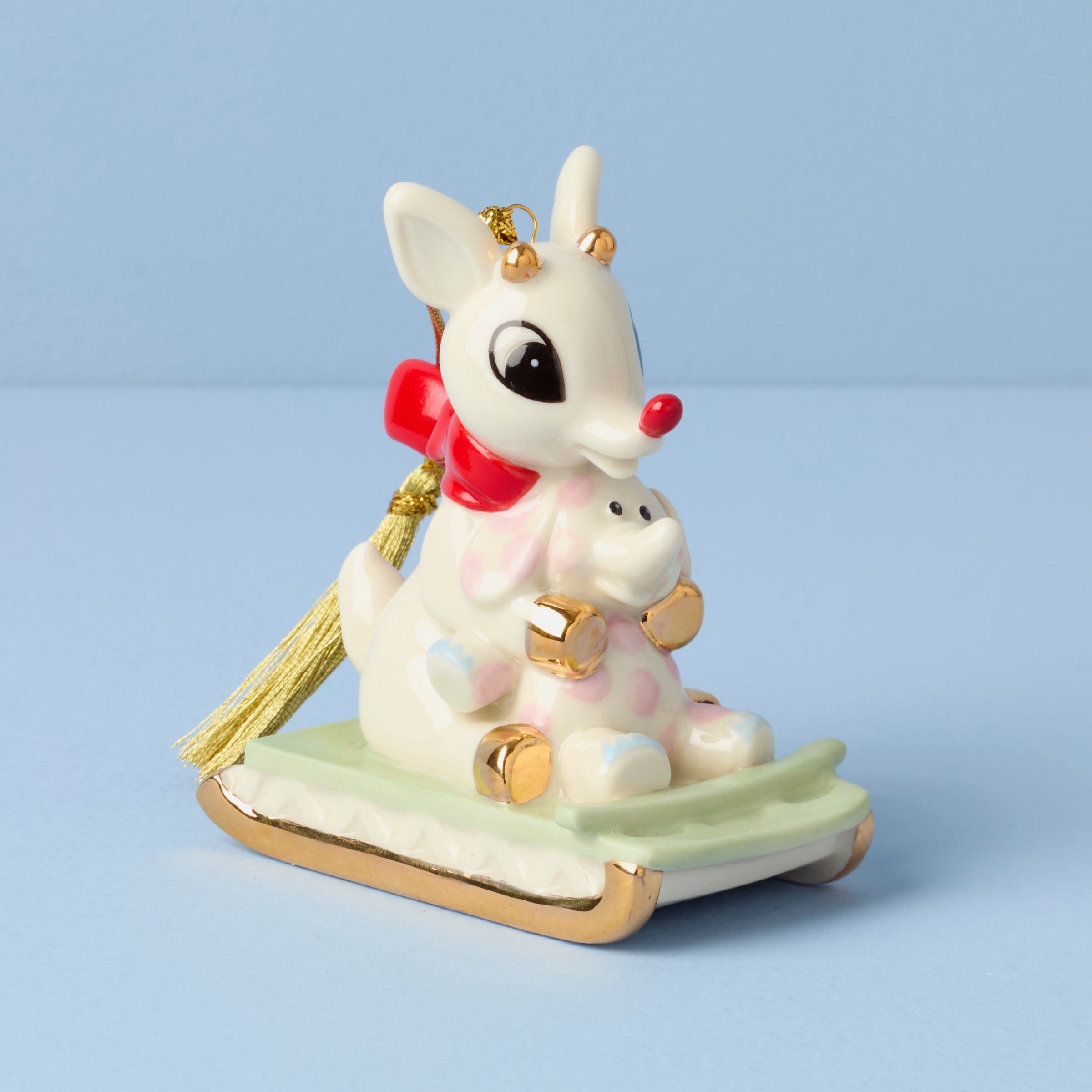 Rudolph & Misfit Elephant Christmas Ornament | Holiday Collectible