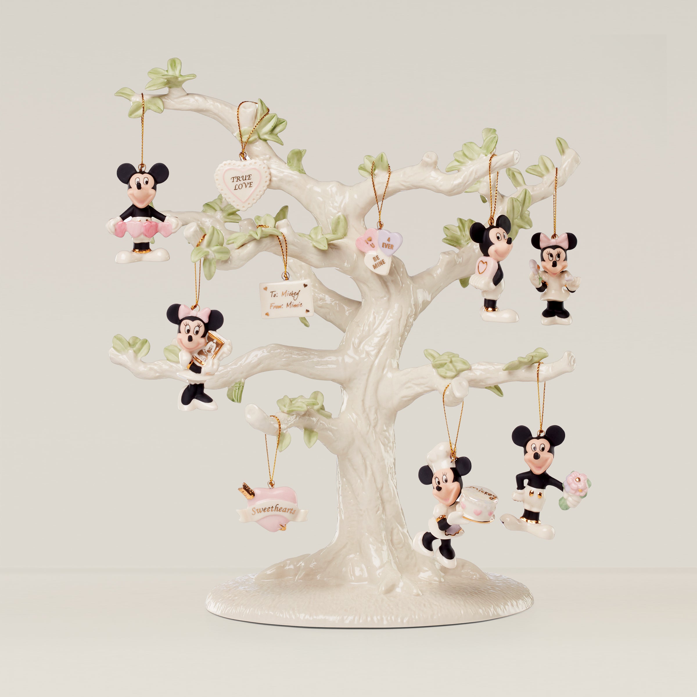 Disney Mickey & Minnie Mouse 10-Piece Ornament Set for Valentine's Day
