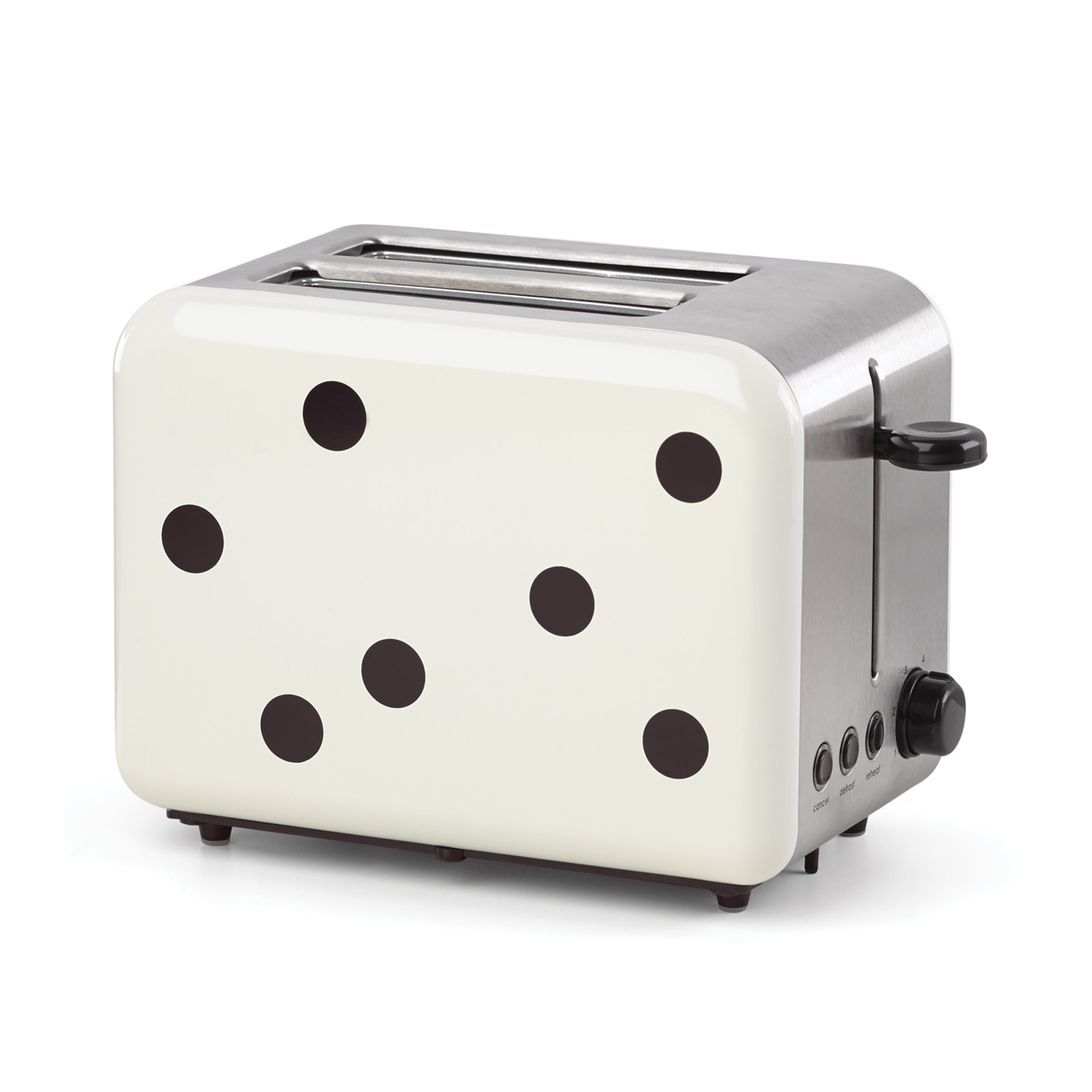Polka Dot 2-Slice Toaster in Stainless Steel | Kate Spade