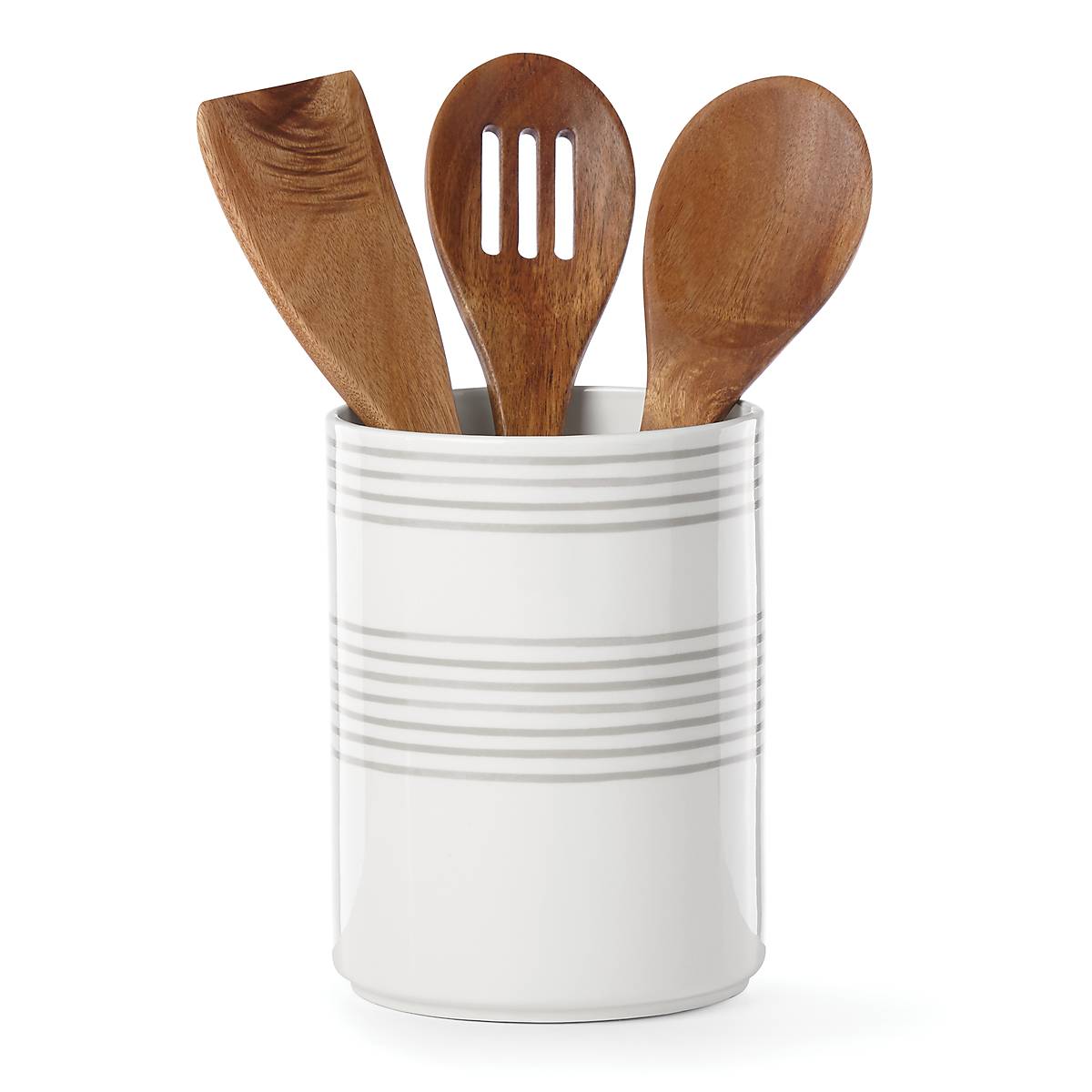 Ceramic Utensil Holder for Dining | Charlotte Street Grey