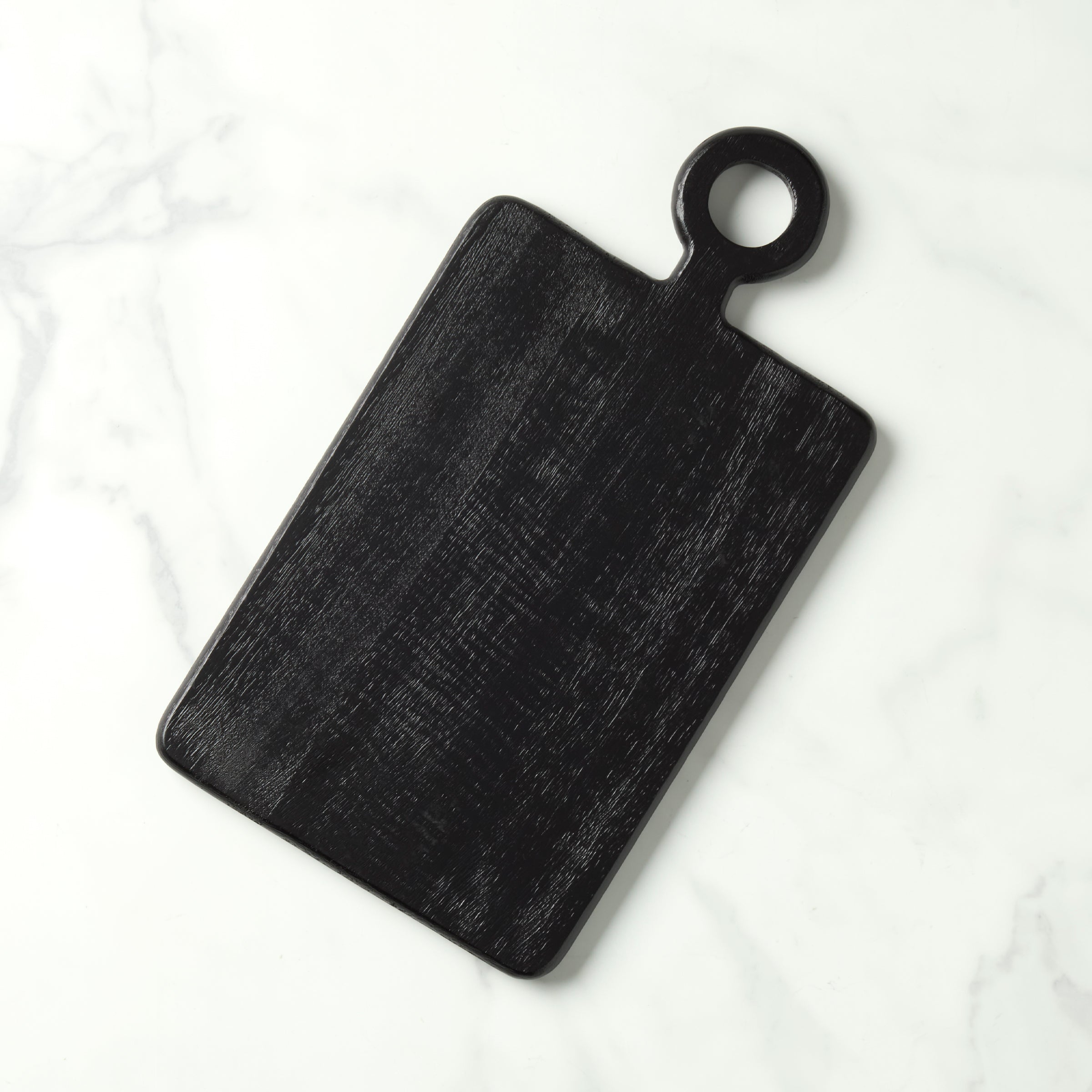 Handcrafted Mango Wood Serving Board | Arendal Rectangular Black Mini