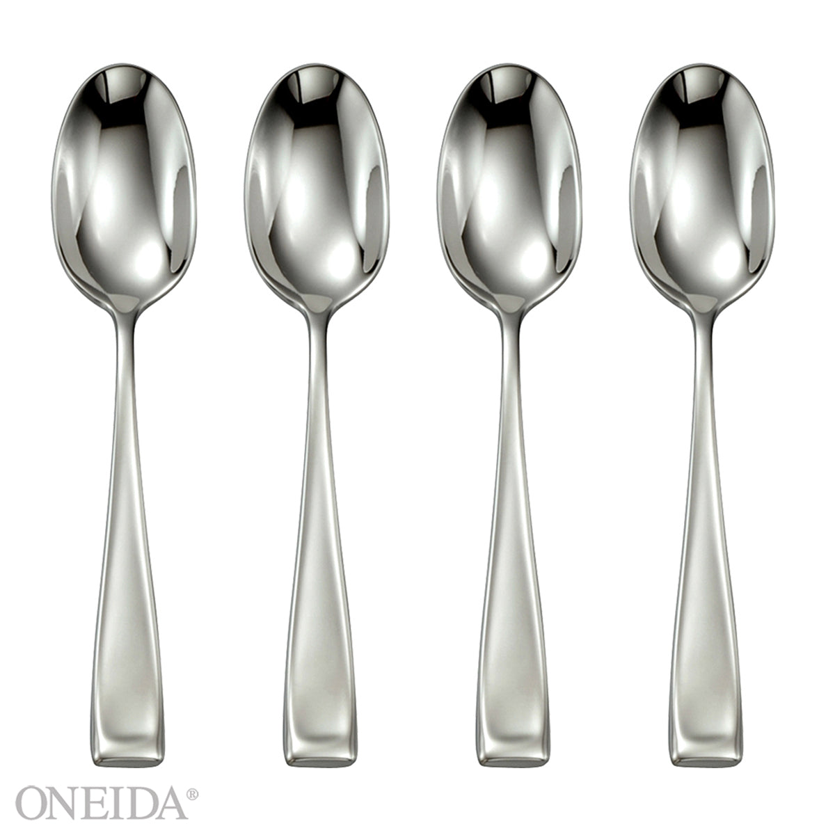 Modern Stainless Steel Teaspoons - Set of 4 | Moda