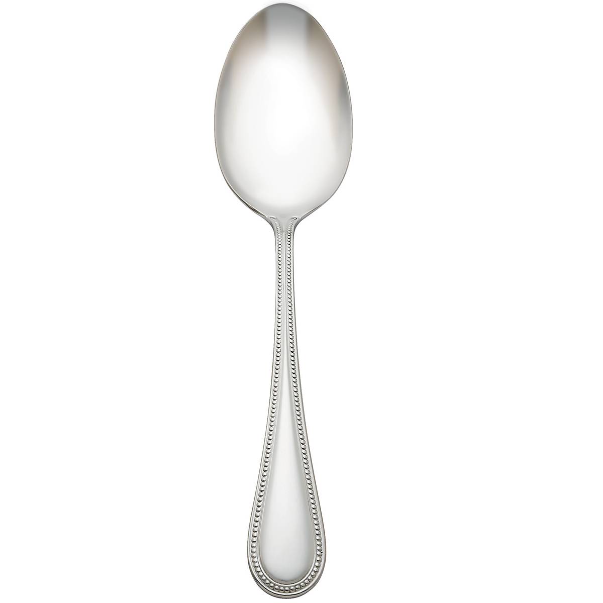 Stainless Steel Buffet Serving Spoon with Beaded Handle | Lyndon Collection
