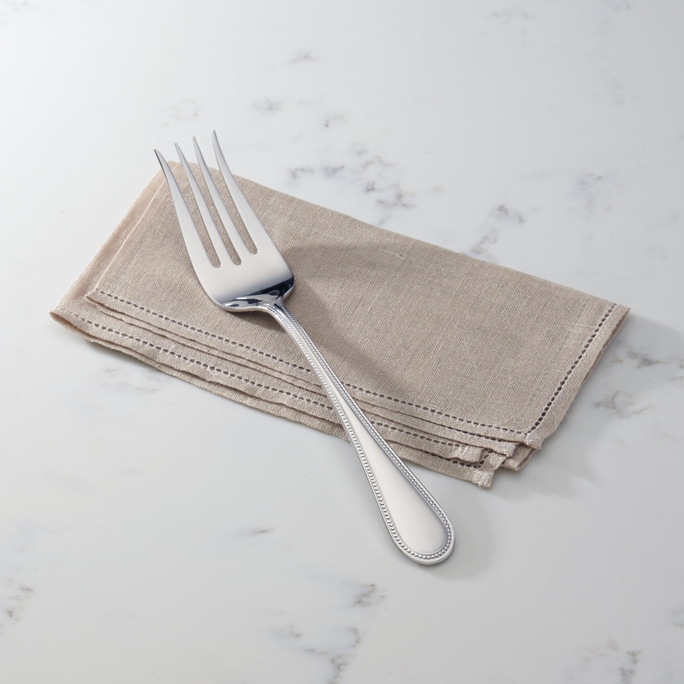 Stainless Steel Buffet Fork with Curved Prongs | Lyndon Collection