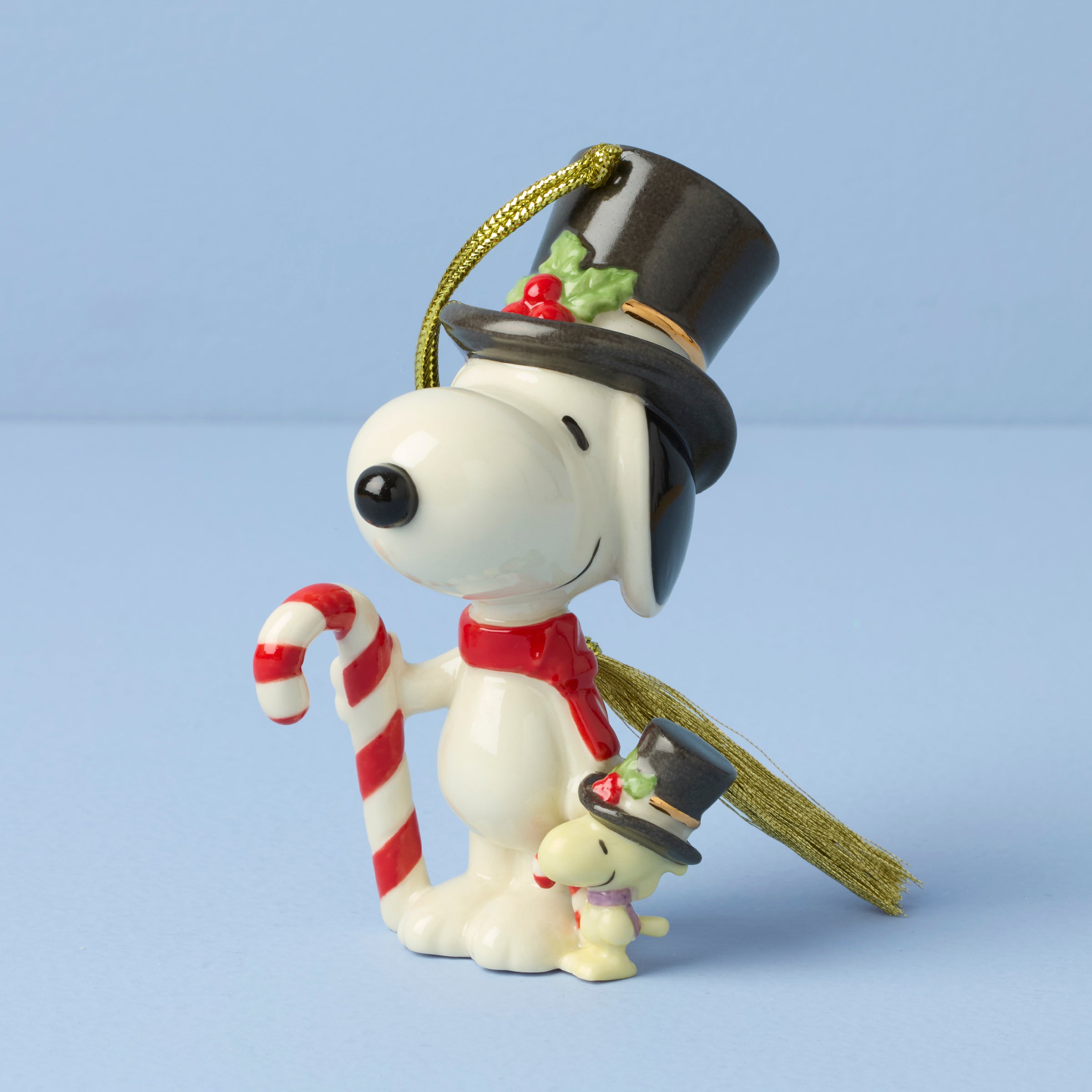 Snoopy & Woodstock Candy Cane Ornament | Peanuts Holiday Decor