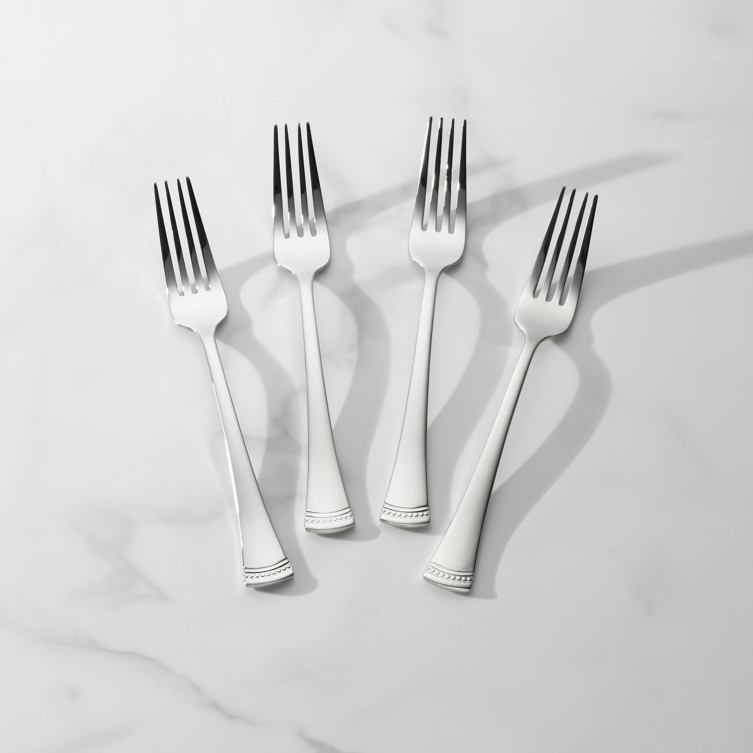 Elegant 18/10 Stainless Steel Dinner Forks - Set of 4 | Portola