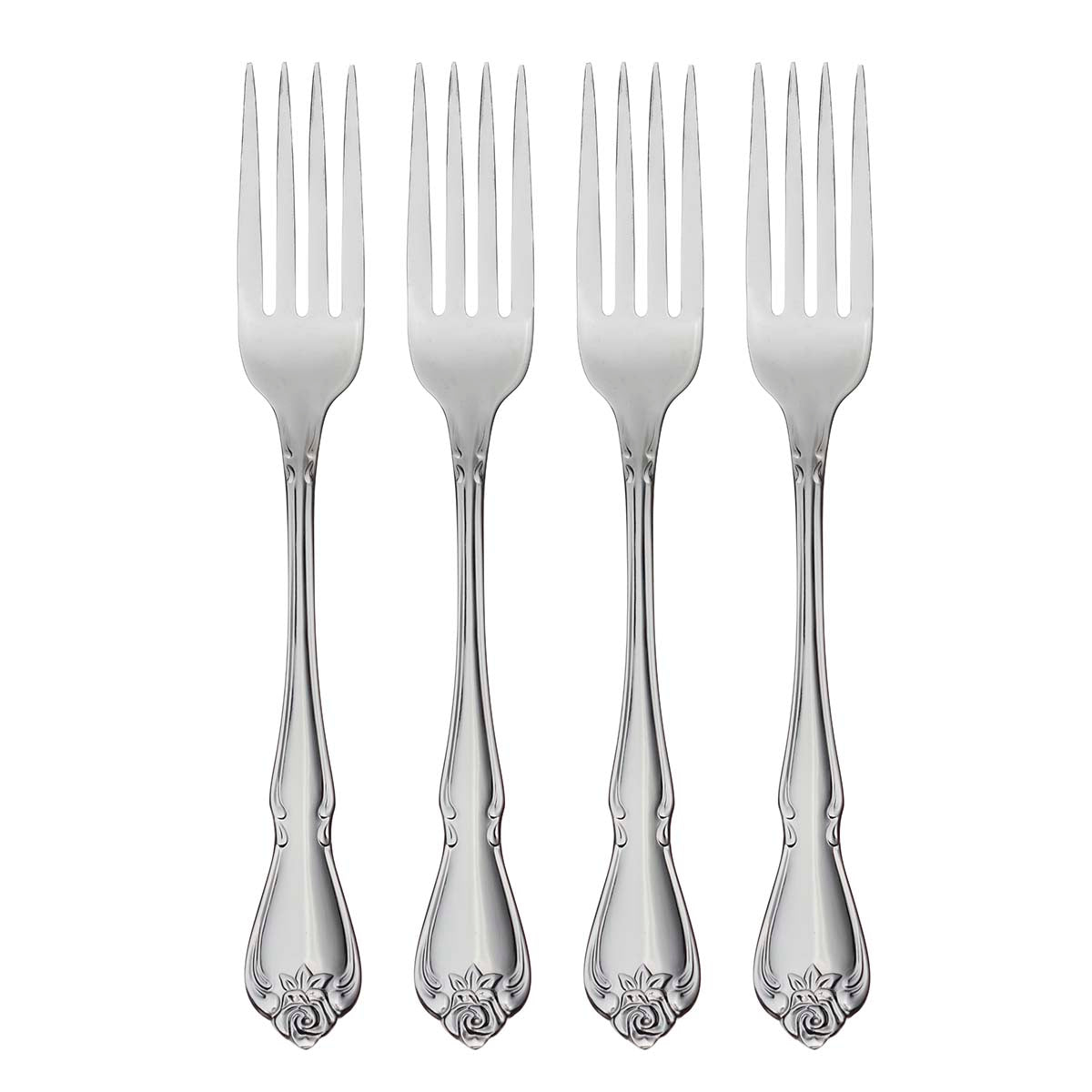 Vintage Sterling Silver Dinner Fork Set of 4 | True Rose