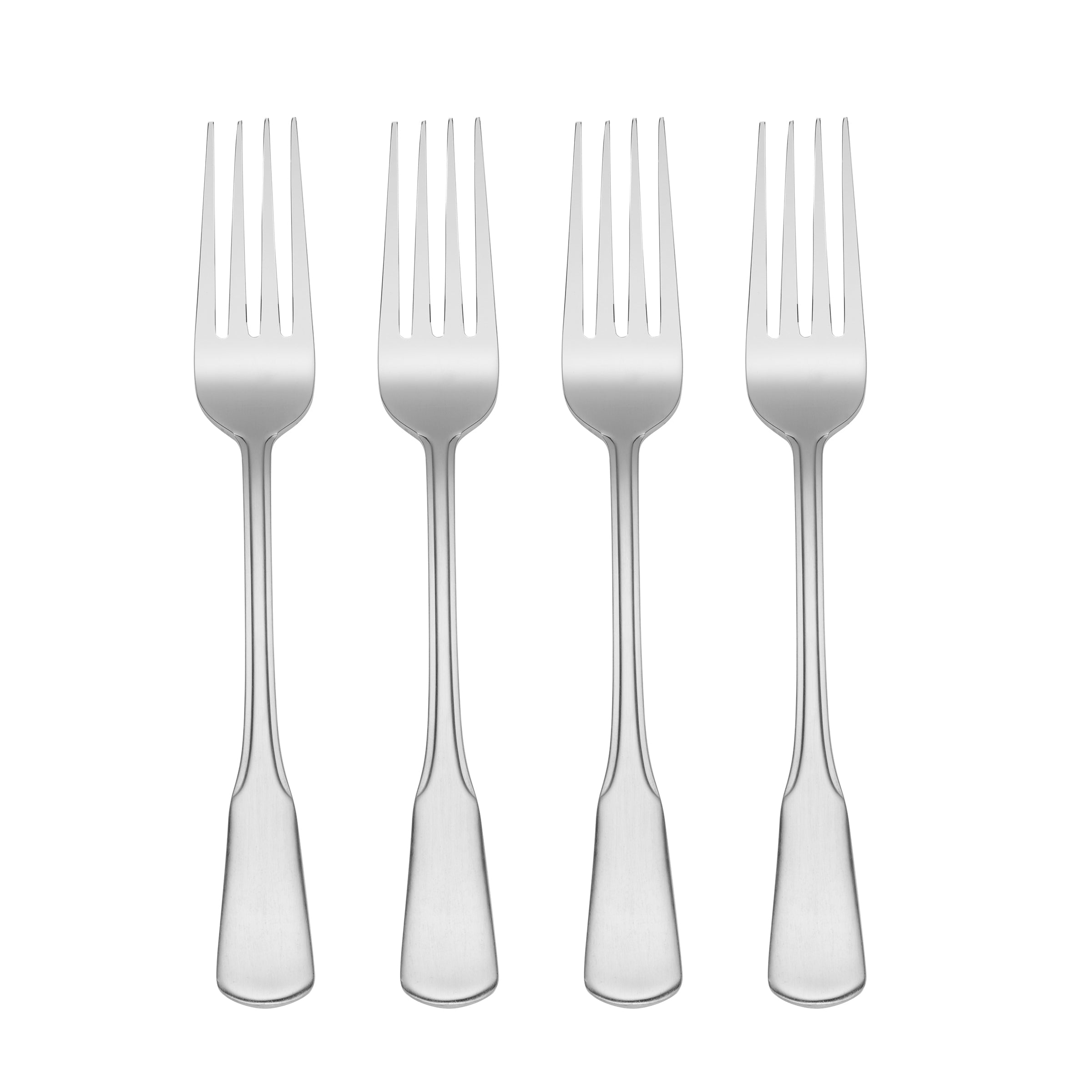 Colonial Style Dinner Fork Set of 4 - Simple & Elegant Flatware