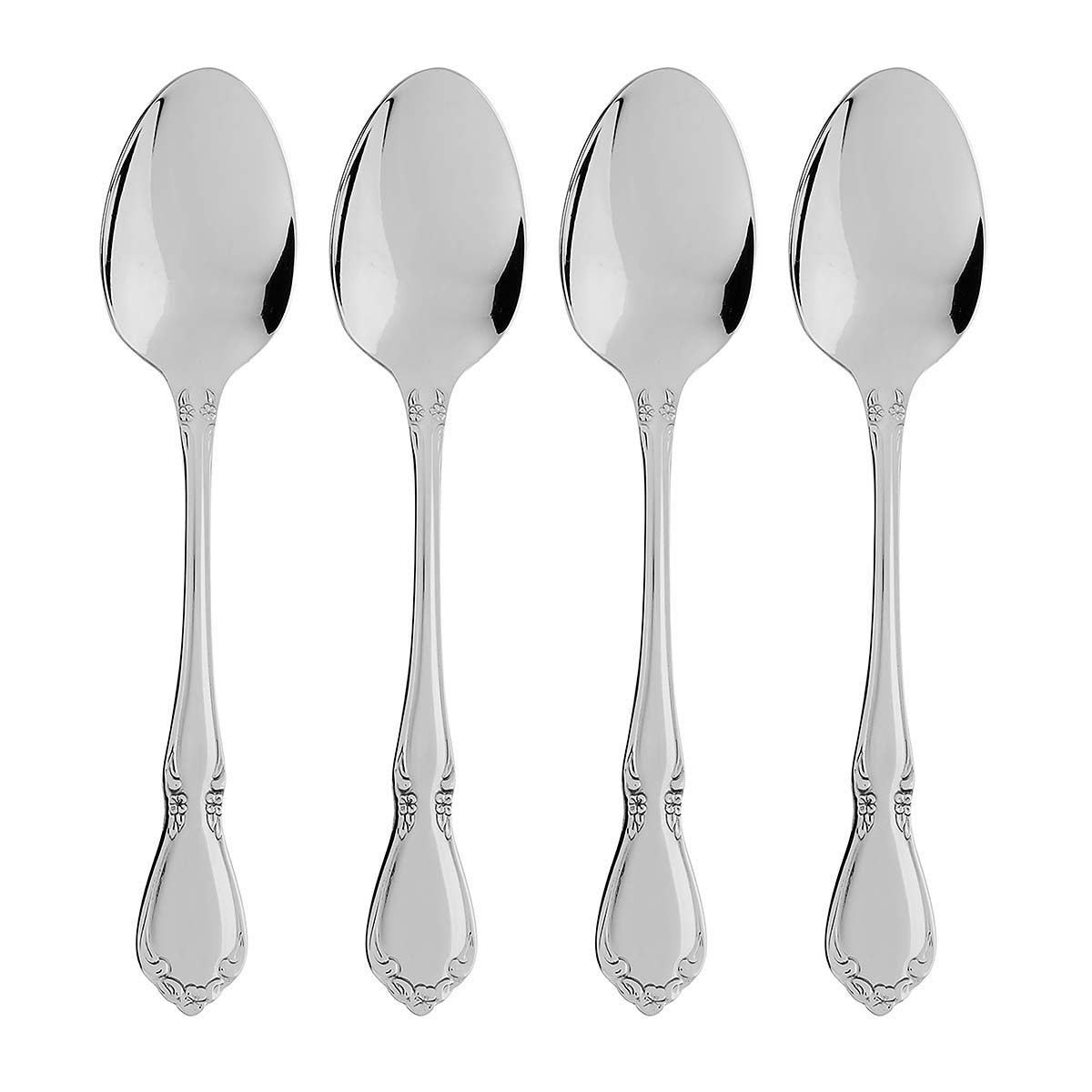 Elegant Baroque Teaspoon Set of 4 - Chateau Collection