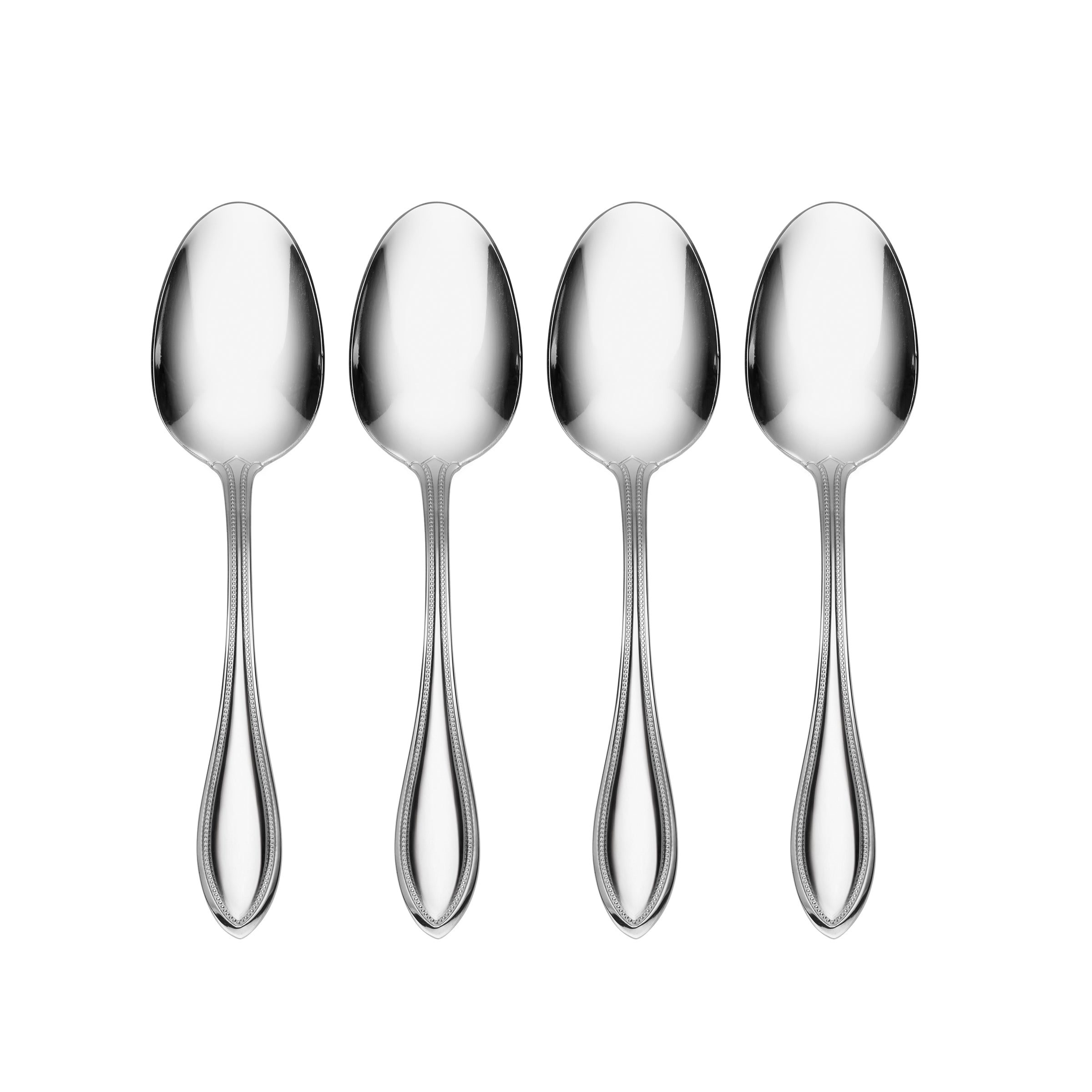 Classic Beaded Dinner Spoon Set of 4 | American Harmony