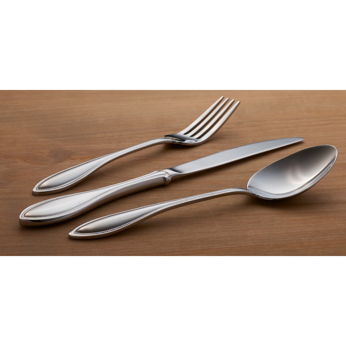Classic Beaded Dinner Spoon Set of 4 | American Harmony