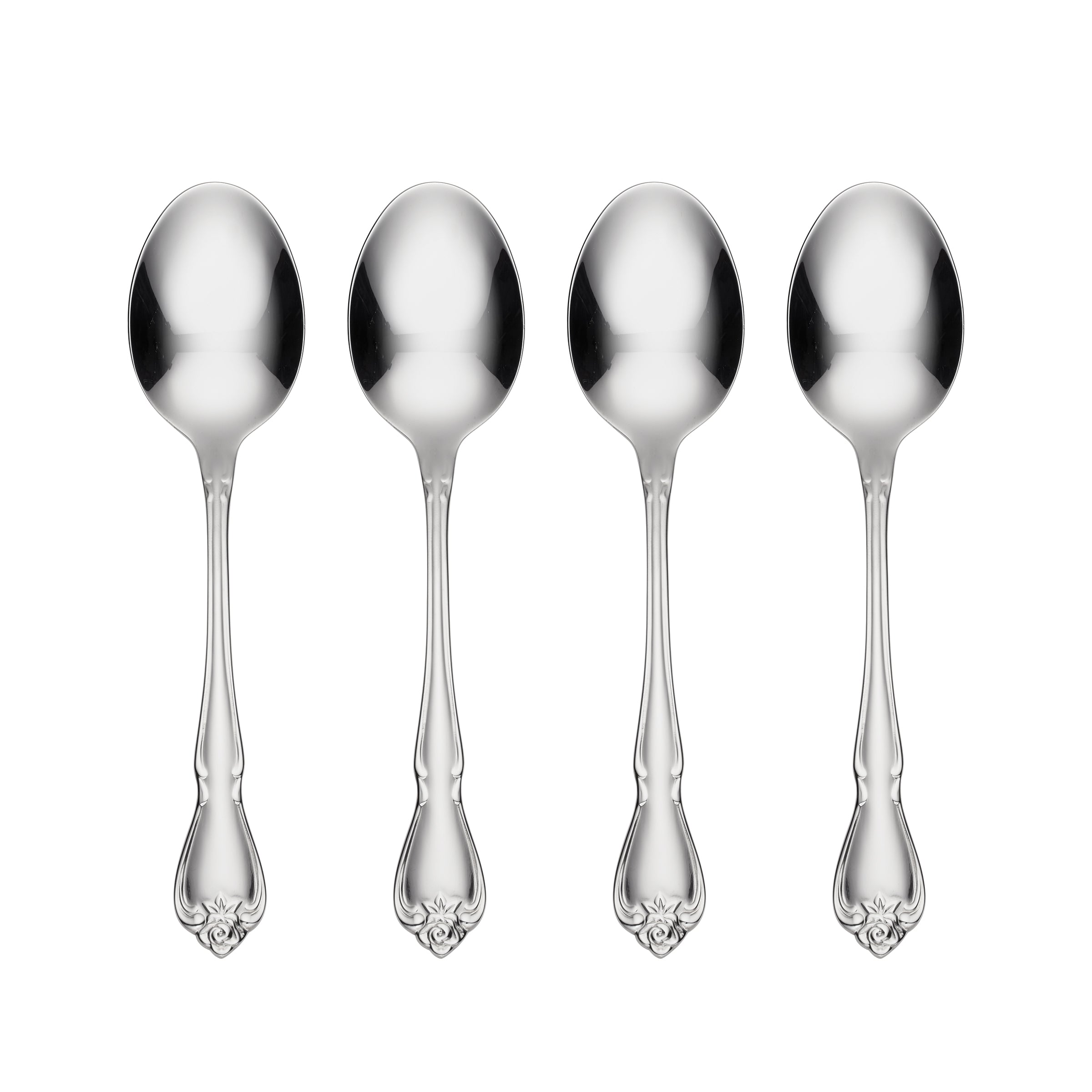 Vintage Sterling Silver Dinner Spoon Set of 4 | True Rose