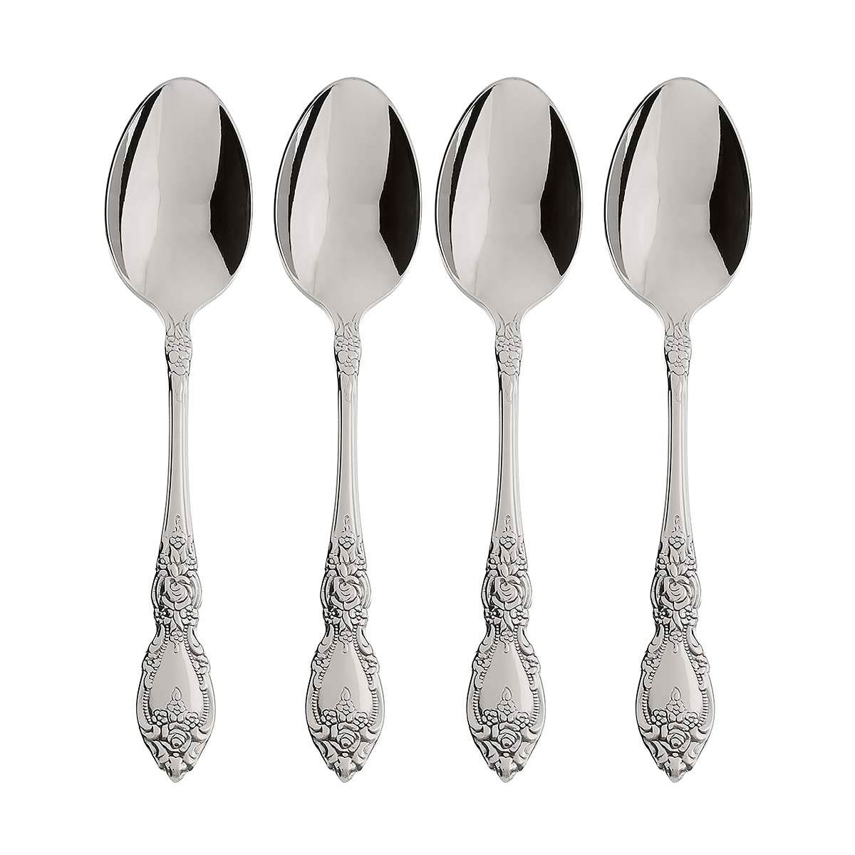 Floral Engraved Teaspoons - Set of 4 | Wordsworth