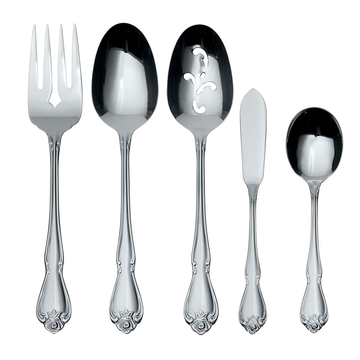 Vintage Sterling Silver 5-Piece Hostess Set | True Rose