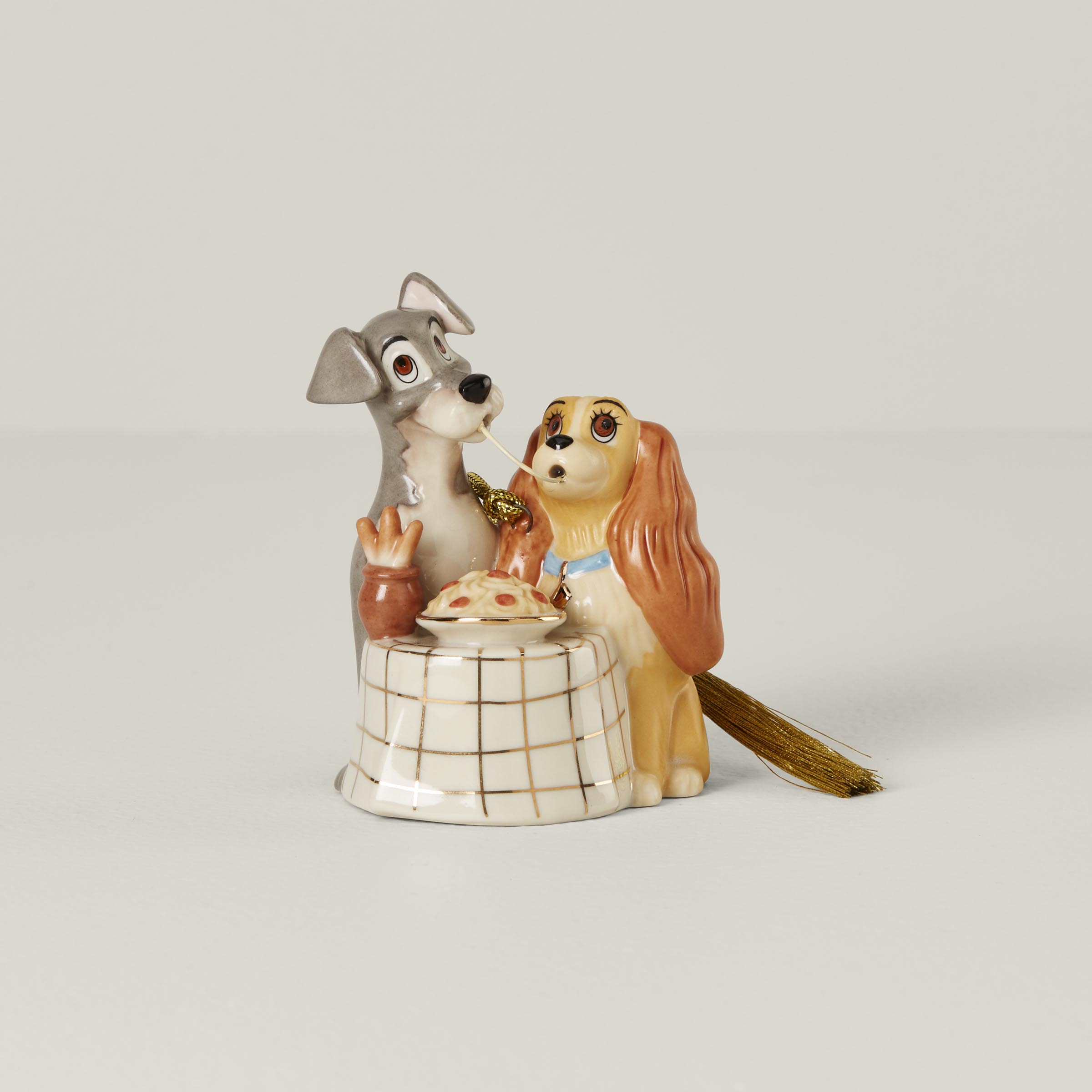 Lady & The Tramp Porcelain Ornament with Gold Accents | Disney