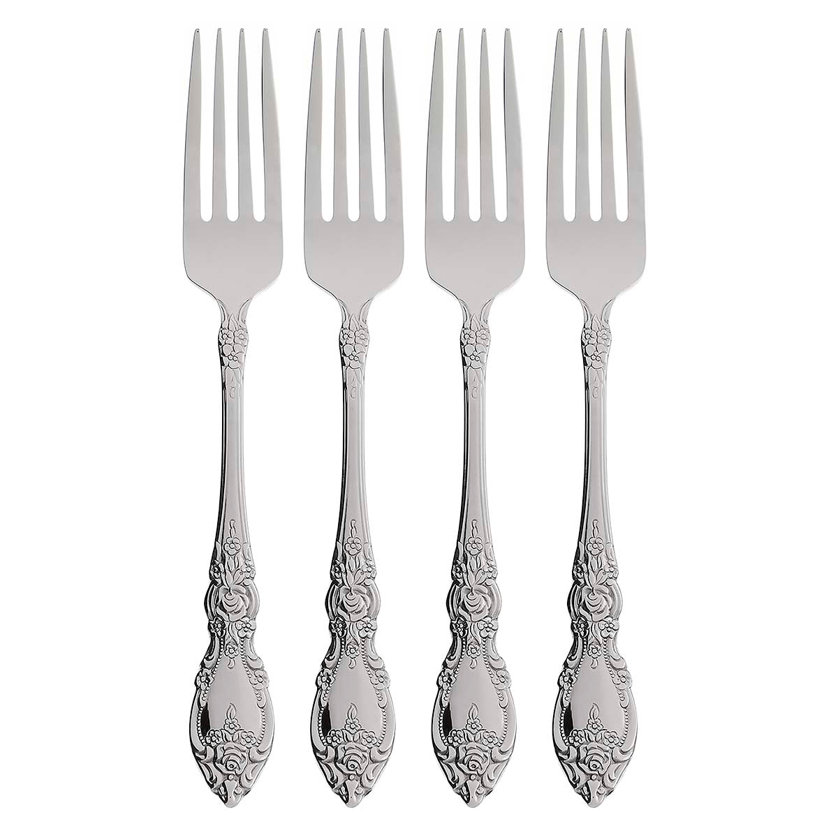Floral Elegance Dinner Fork Set of 4 | Wordsworth