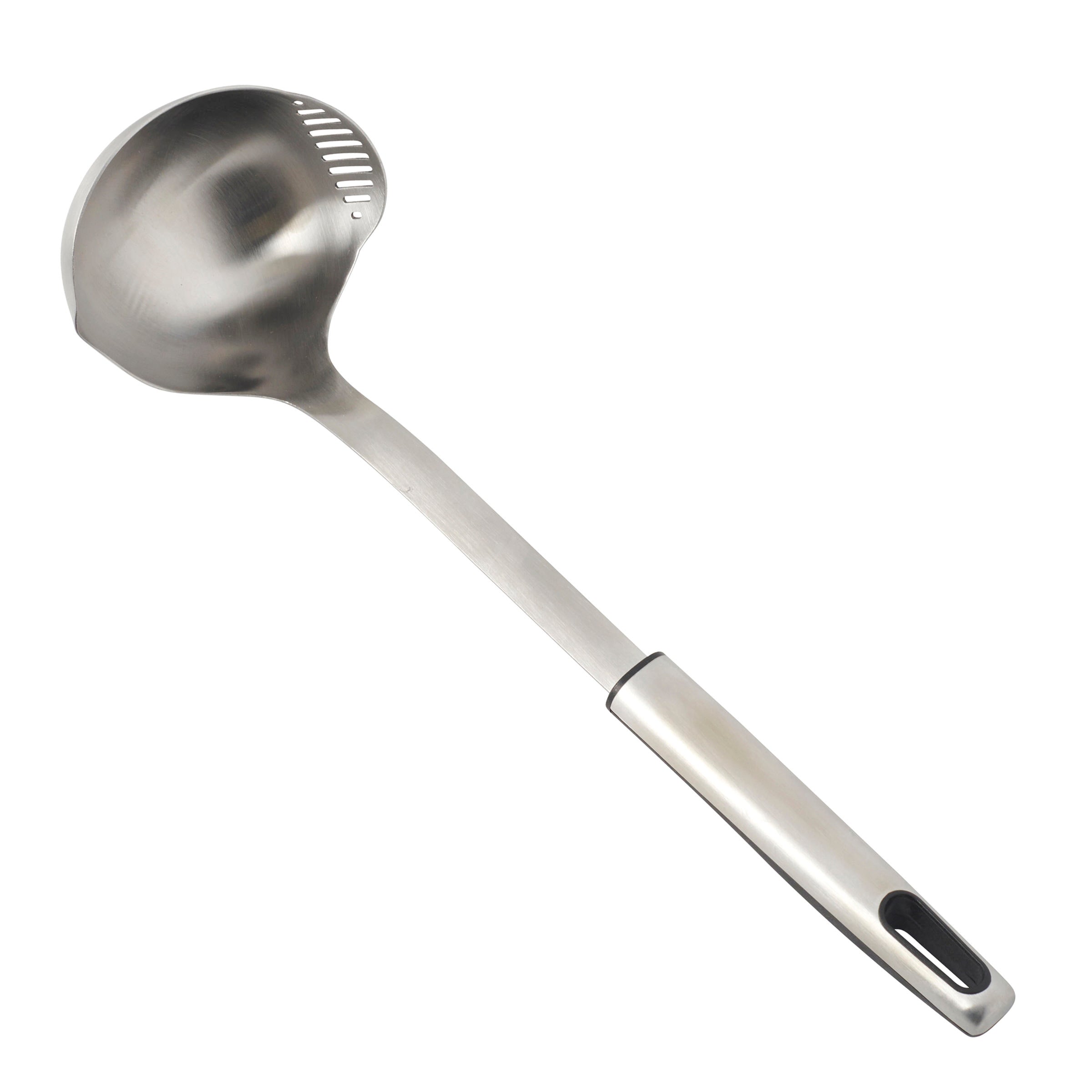 Stainless Steel Ladle with Ergonomic Handle & Pouring Spout | Oneida