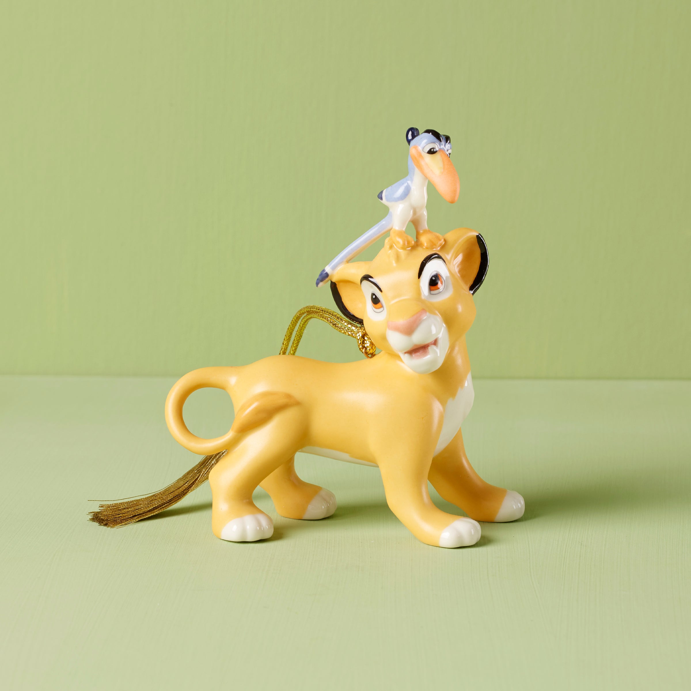 Disney Simba & Zazu Porcelain Ornament | Hand-Painted Collectible