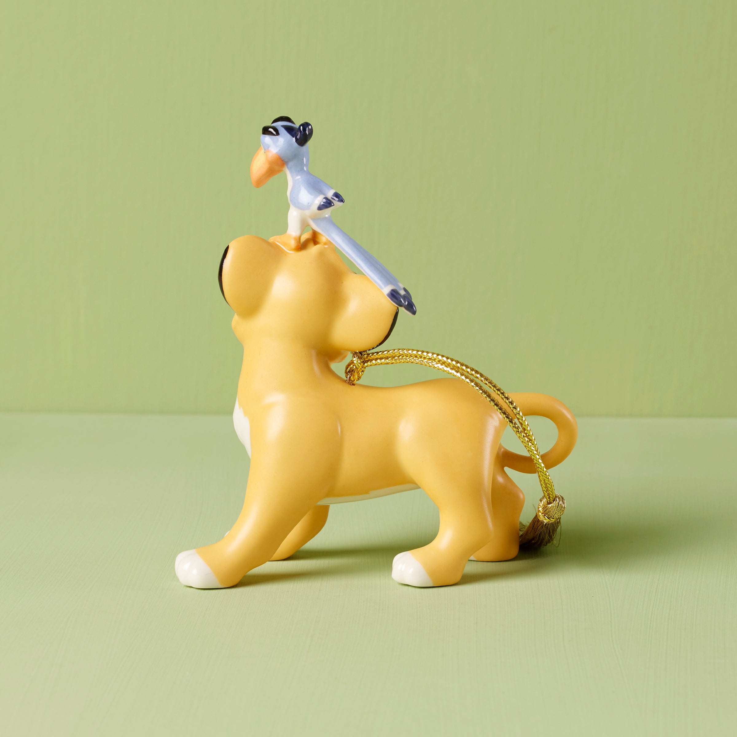 Disney Simba & Zazu Porcelain Ornament | Hand-Painted Collectible