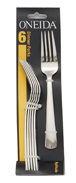 Modern Stainless Steel Dinner Forks - Set of 6 | Aptitude