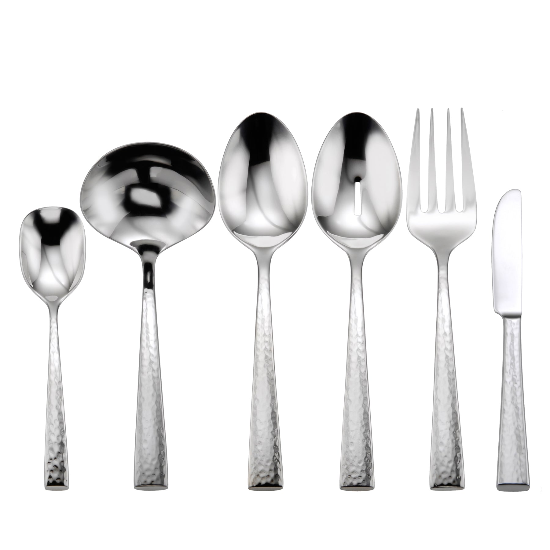 Hammered 6-Piece Hostess Set | Premium Artisanal Servingware | Cabria