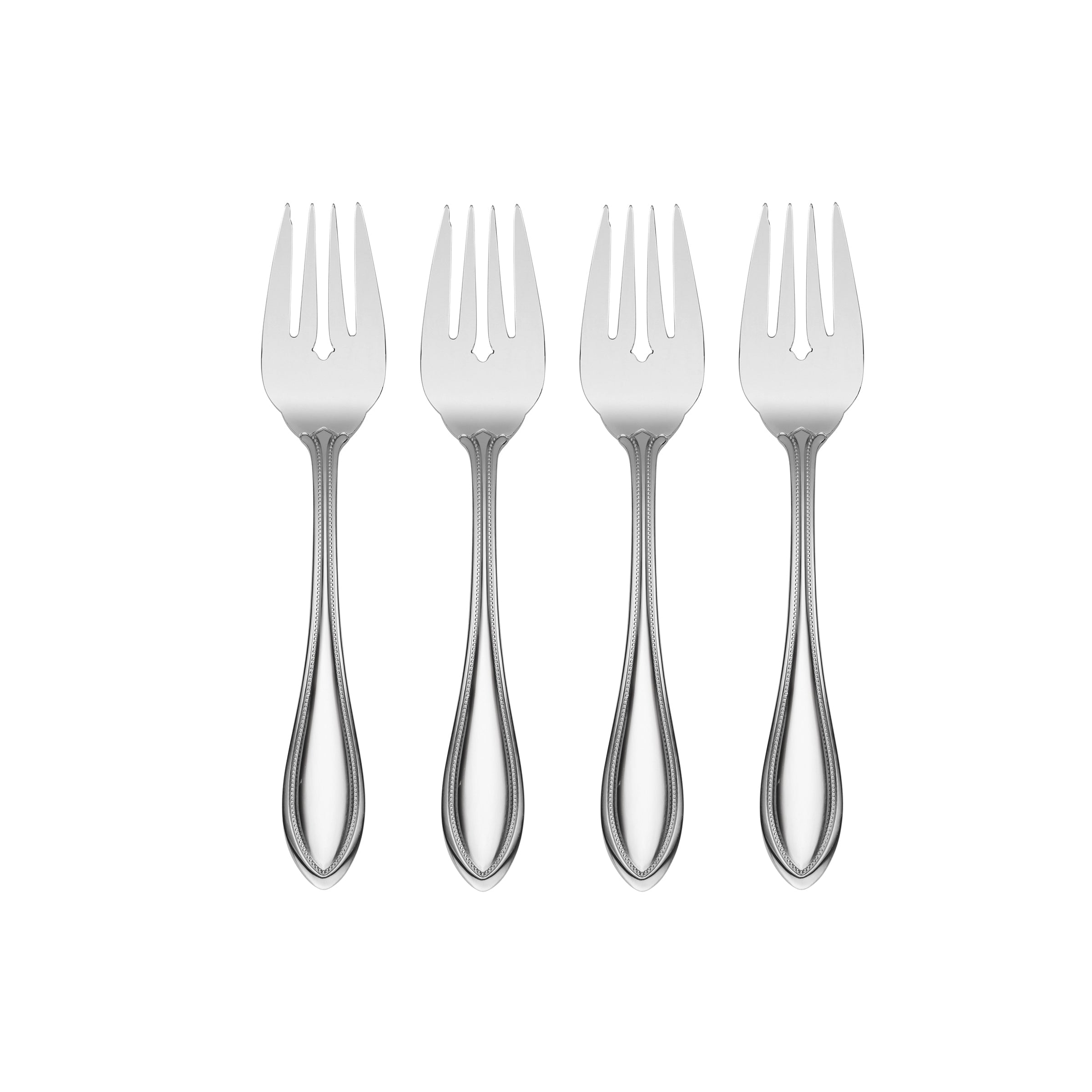 Classic Beaded Salad Forks - Set of 4 | American Harmony