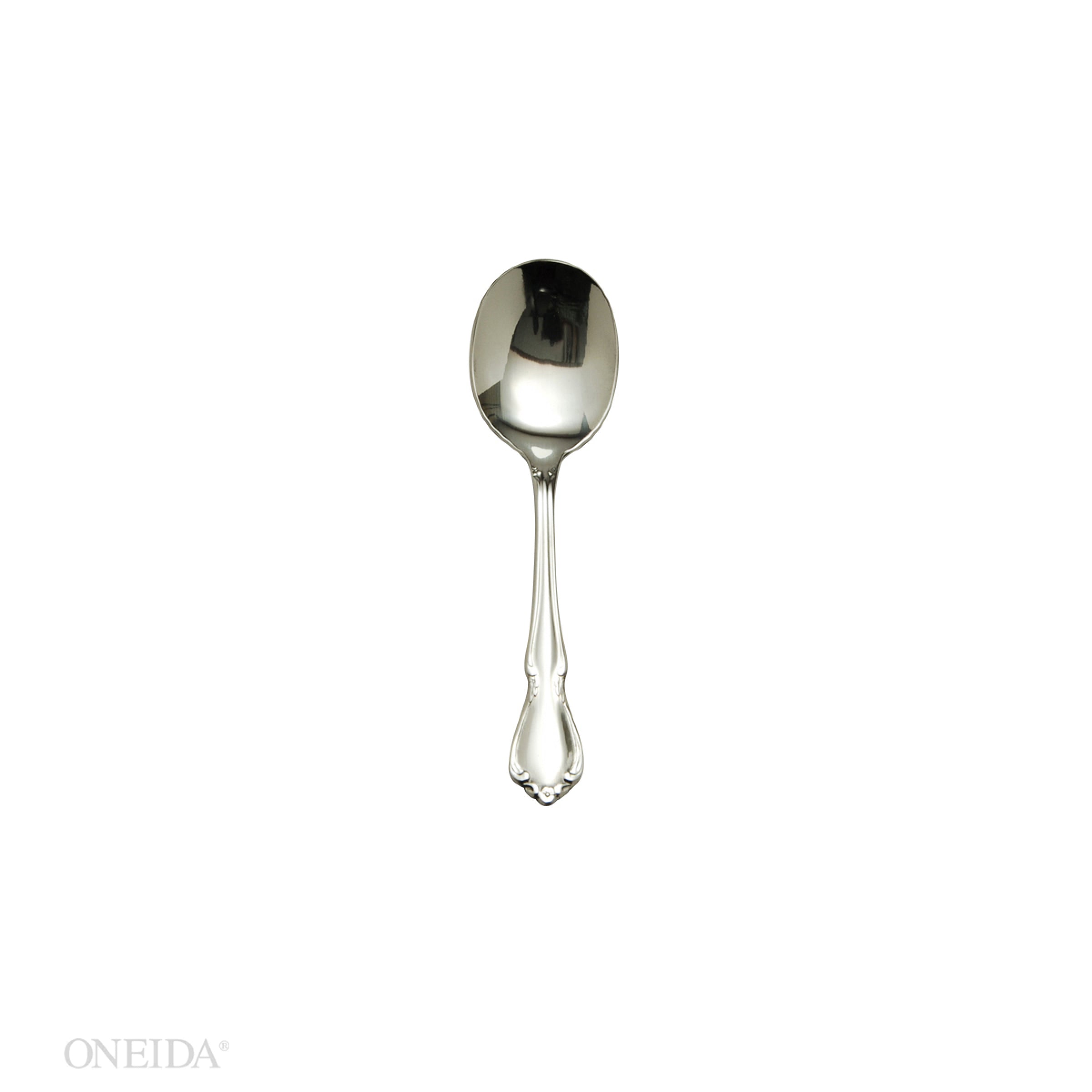 Elegant Baroque Baby Spoon with Floral Design | Chateau