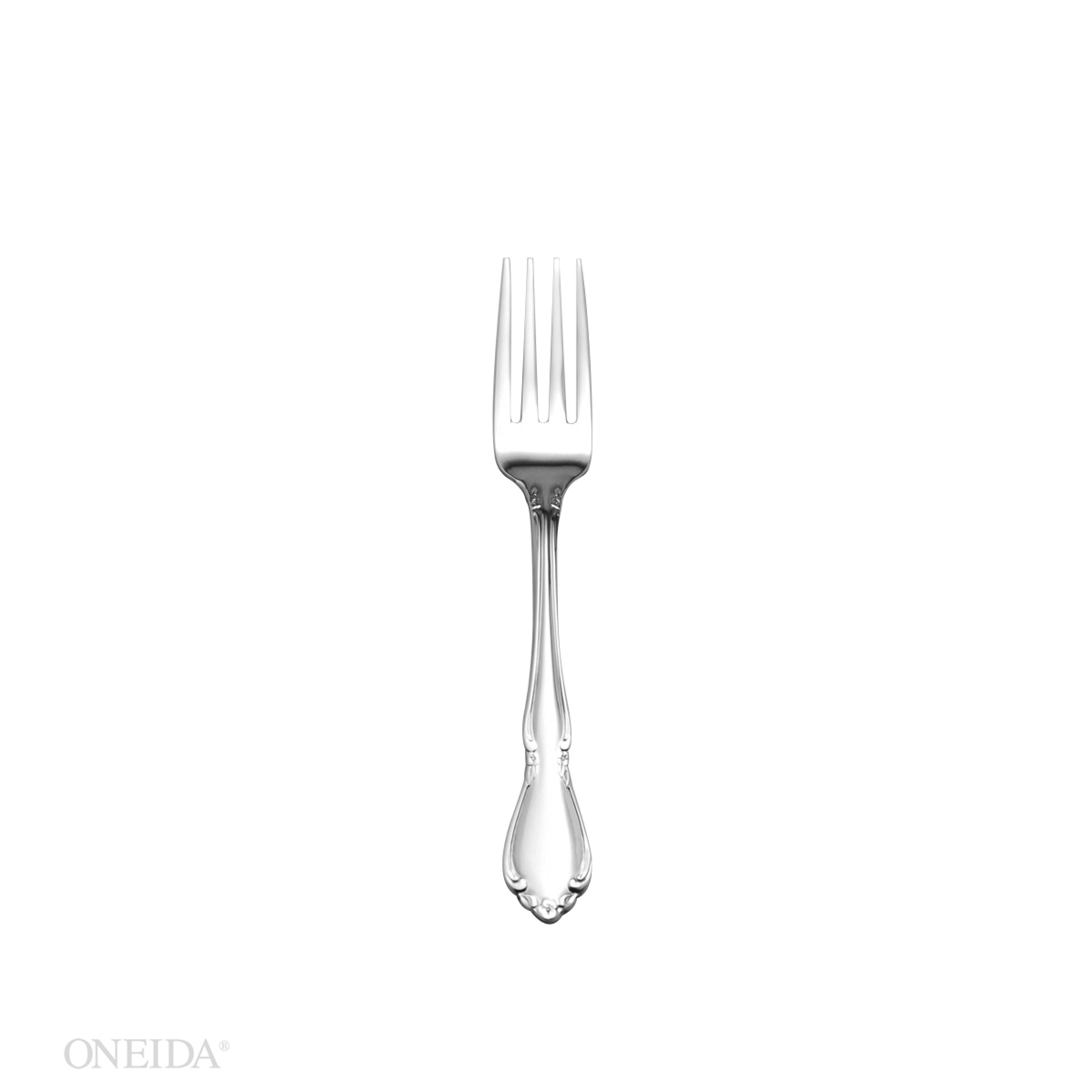 Elegant Baroque Child Fork with Scrolled Flowers | Chateau