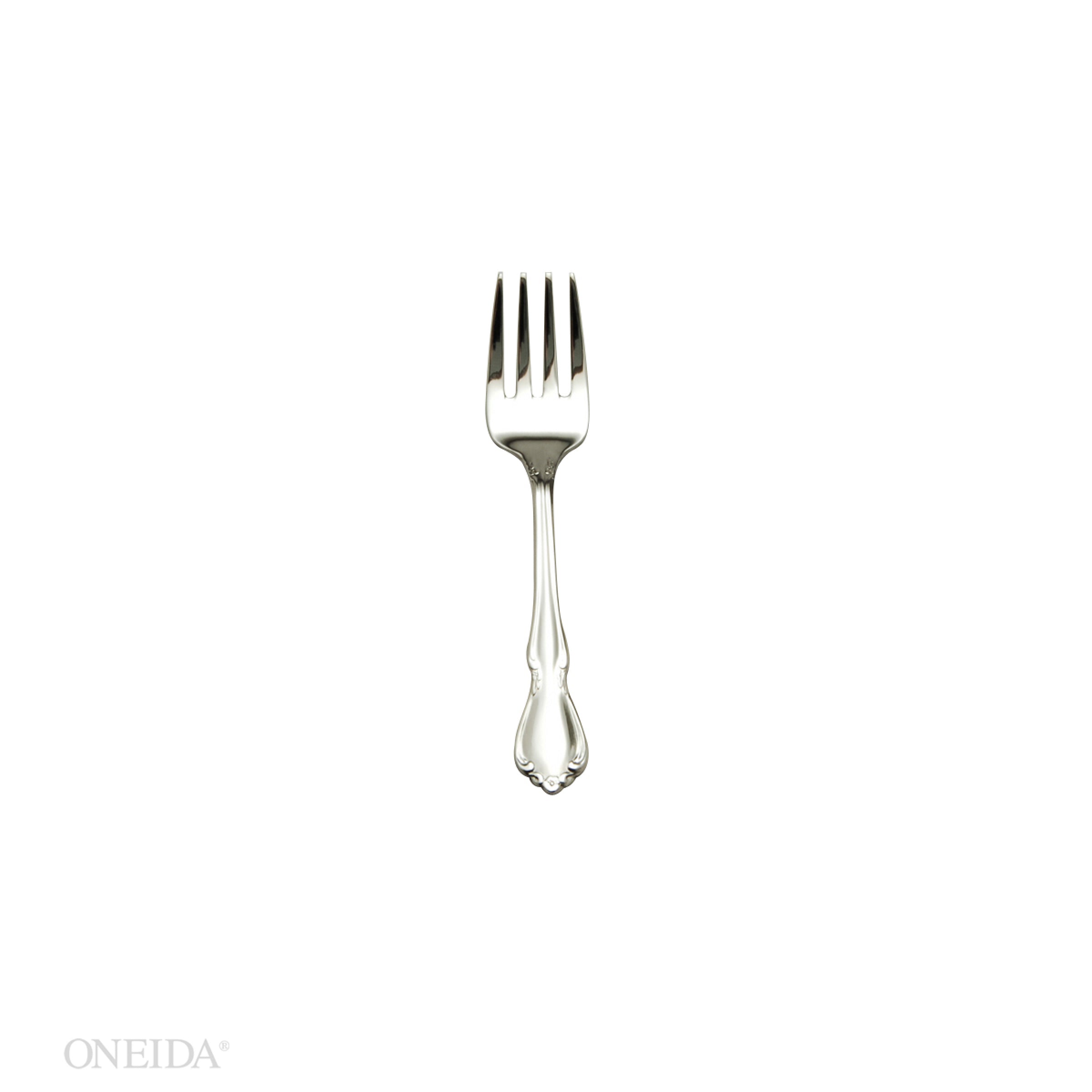 Elegant Baby Fork with Baroque Floral Design | Chateau Collection