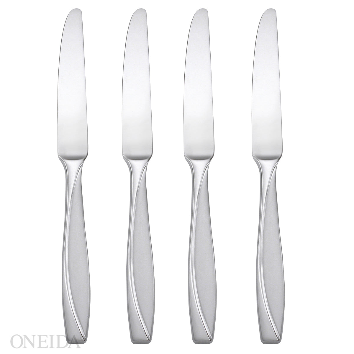 Modern Dinner Knives Set of 4 - Two-Tone Handle | Camlynn