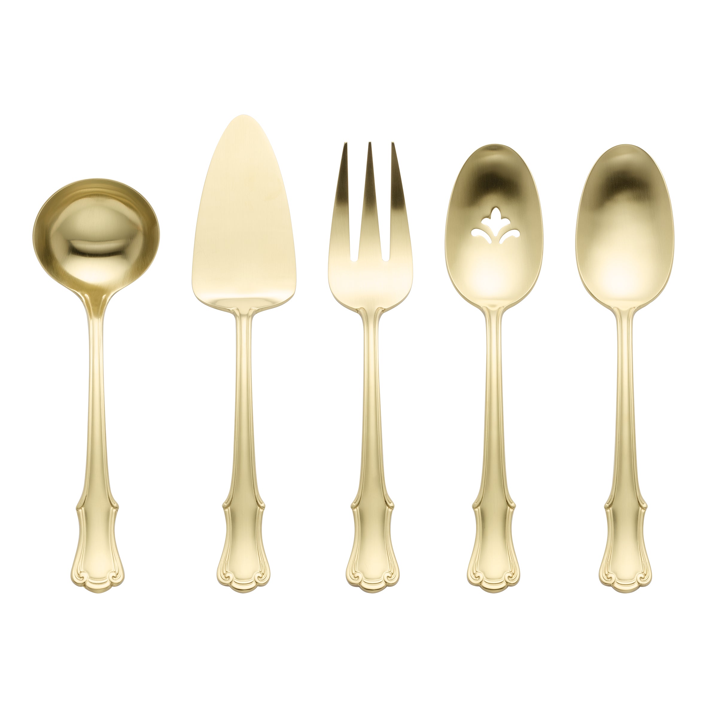 Champagne Satin Hostess Set 5-Piece for Entertaining | James Street