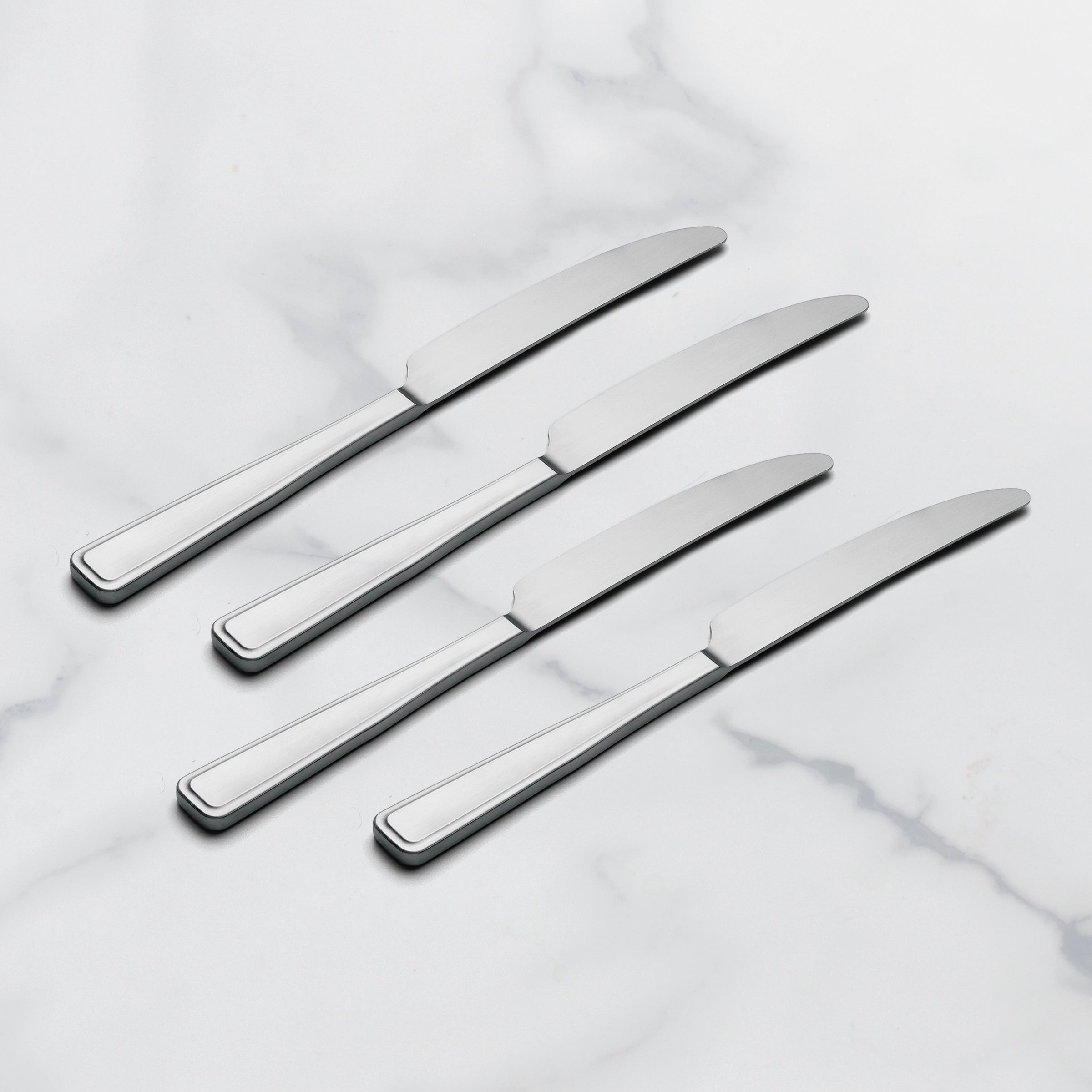 Satin Dinner Knives Set of 4 - Classic & Timeless | Reid