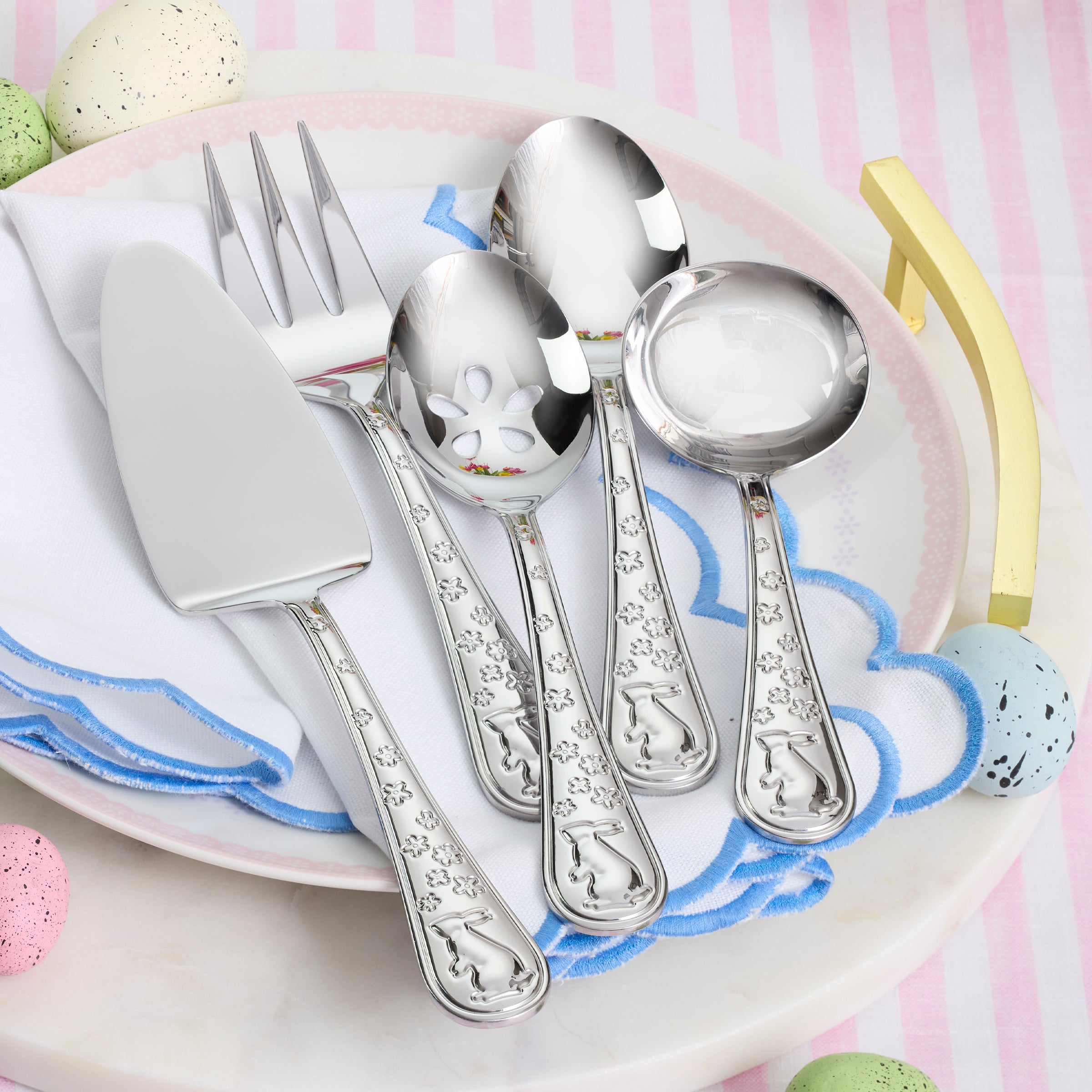 5-Piece Easter Hostess Set for Spring Celebrations | Bunny Hop