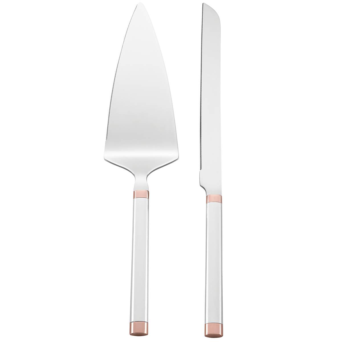 Silver-Plated 2-Piece Dessert Set | Rosy Glow Collection