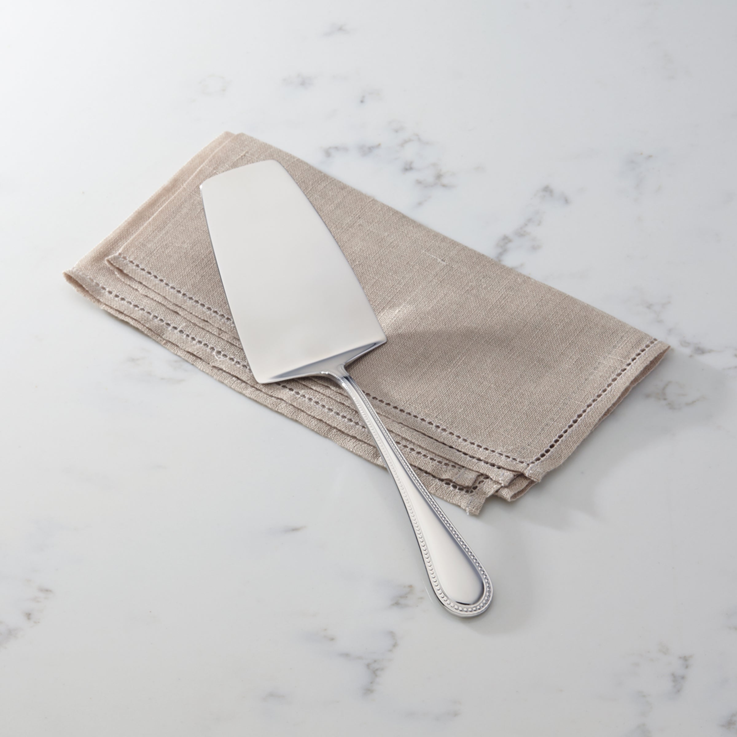 Stainless Steel Lasagna Server with Beaded Handle | Lyndon Collection