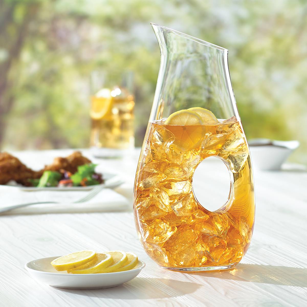 Elegant Pierced Glass Pitcher for Cocktails & Punch | Tuscany Classics