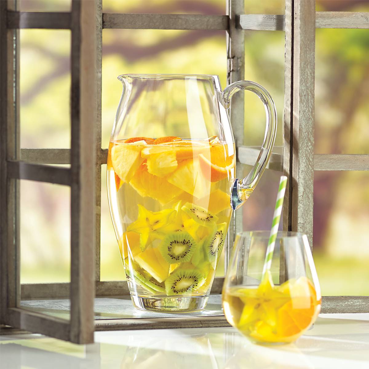 Contemporary Glass Pitcher for Iced Tea & Water | Tuscany Classics