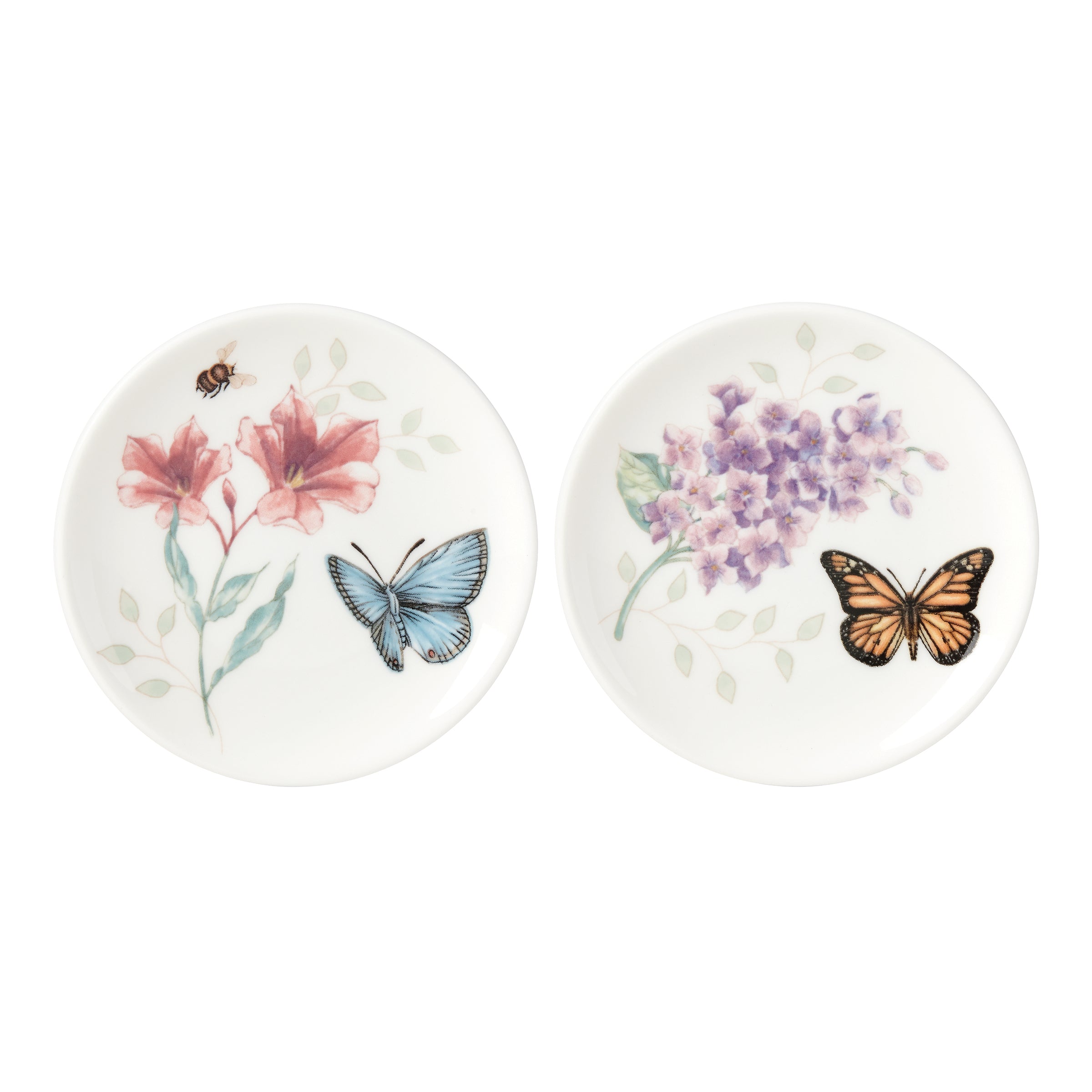 Ceramic Coaster Set with Butterfly & Floral Designs | Butterfly Meadow