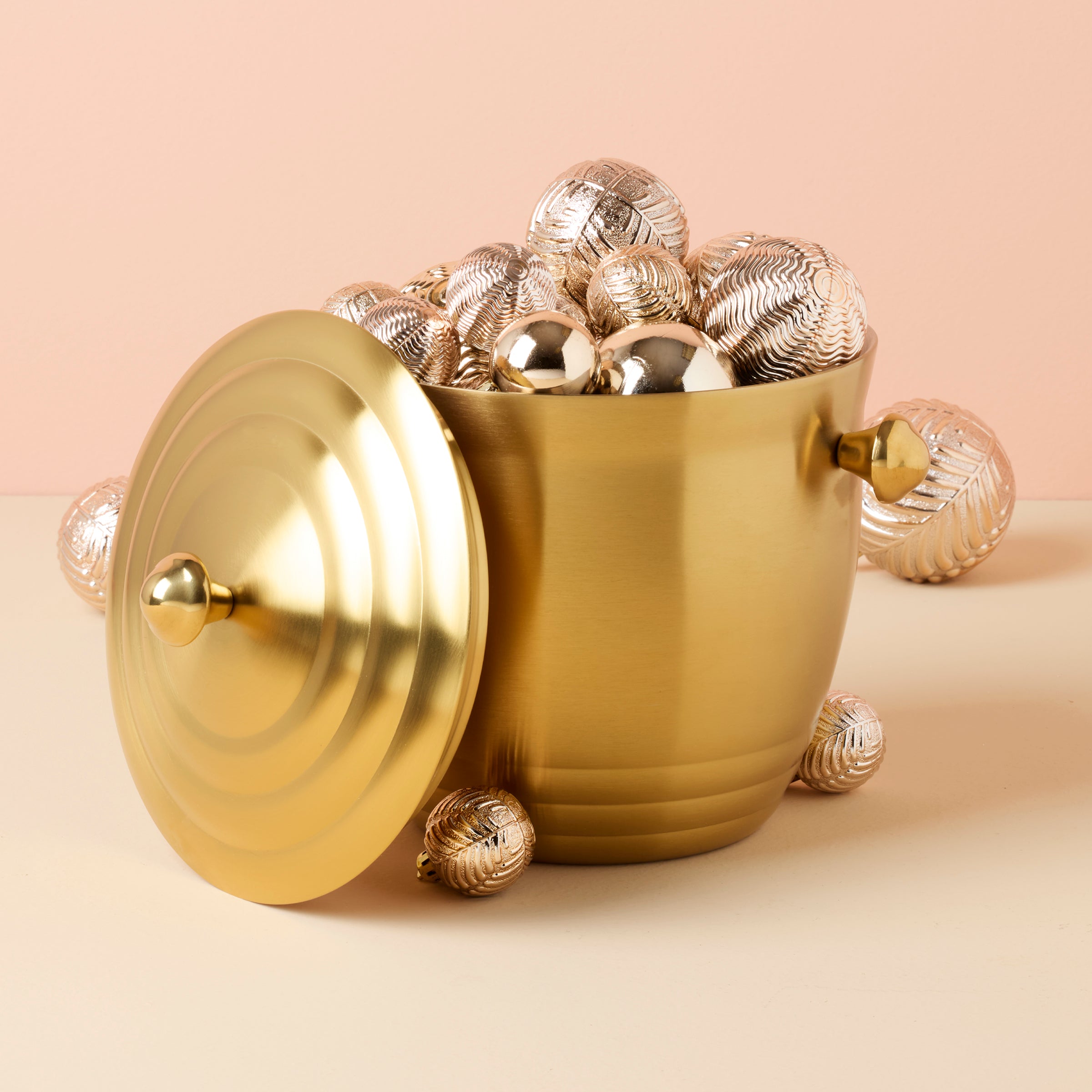 Gold Stainless Steel Ice Bucket for Bars & Entertaining | Tuscany Classics