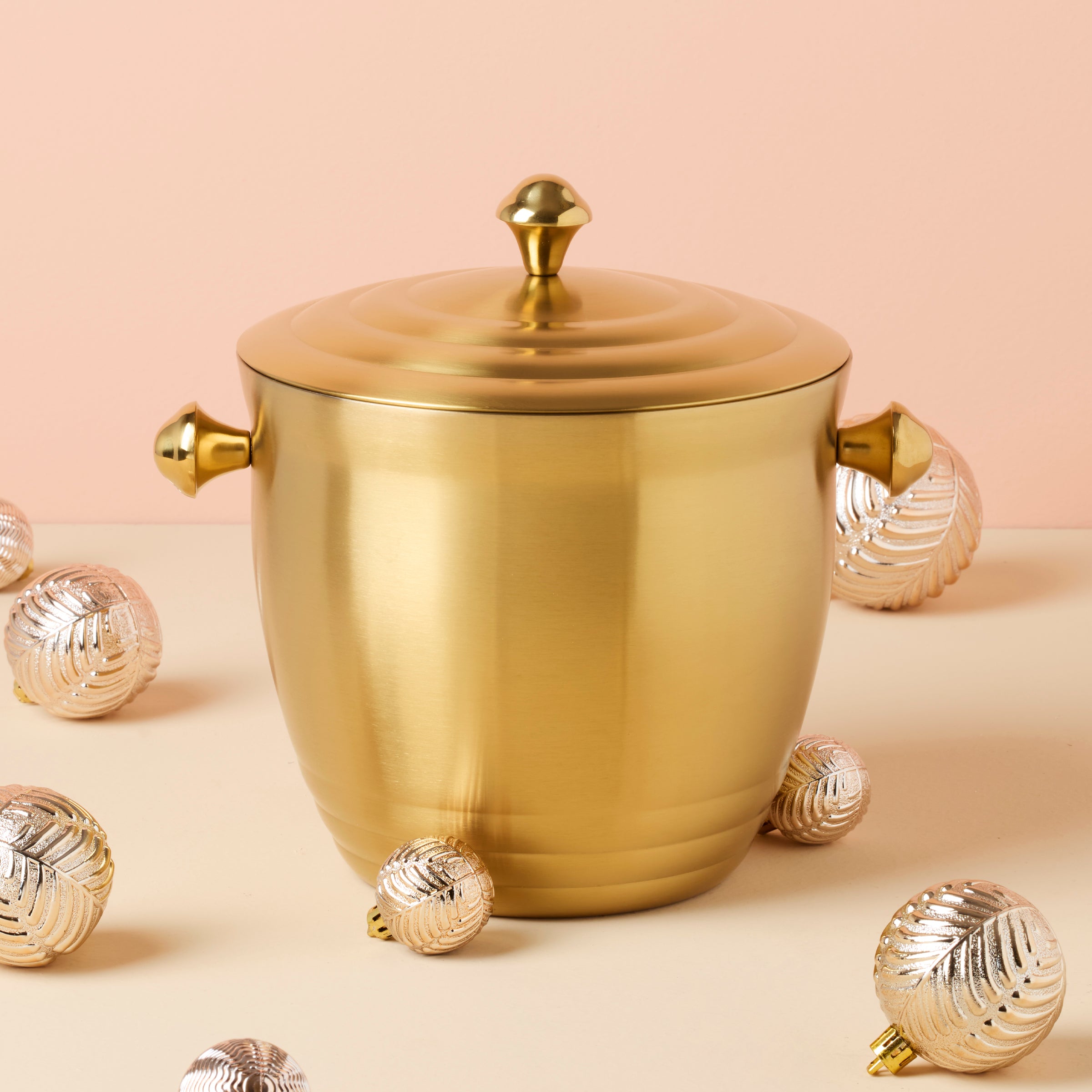 Gold Stainless Steel Ice Bucket for Bars & Entertaining | Tuscany Classics