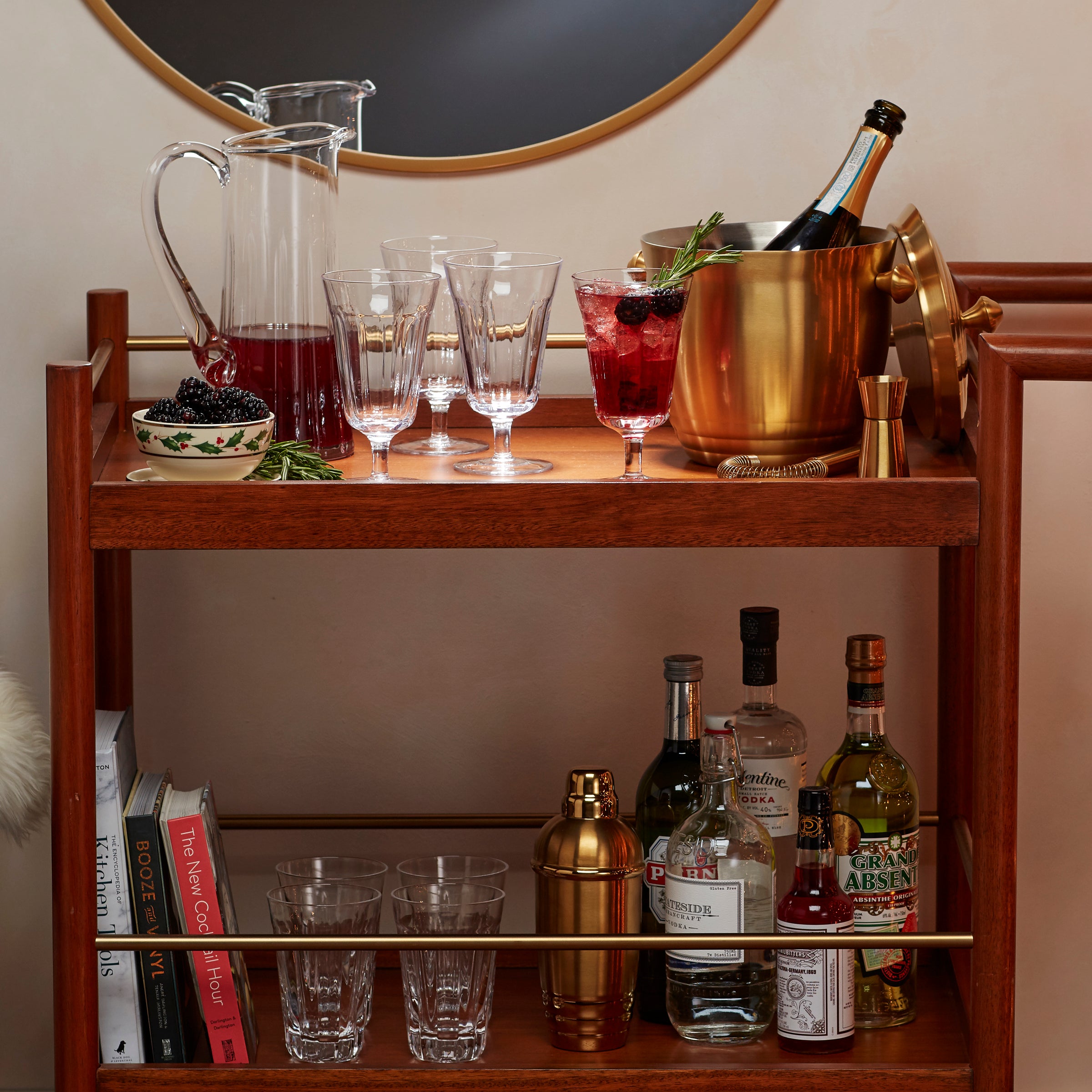 Gold Stainless Steel Ice Bucket for Bars & Entertaining | Tuscany Classics