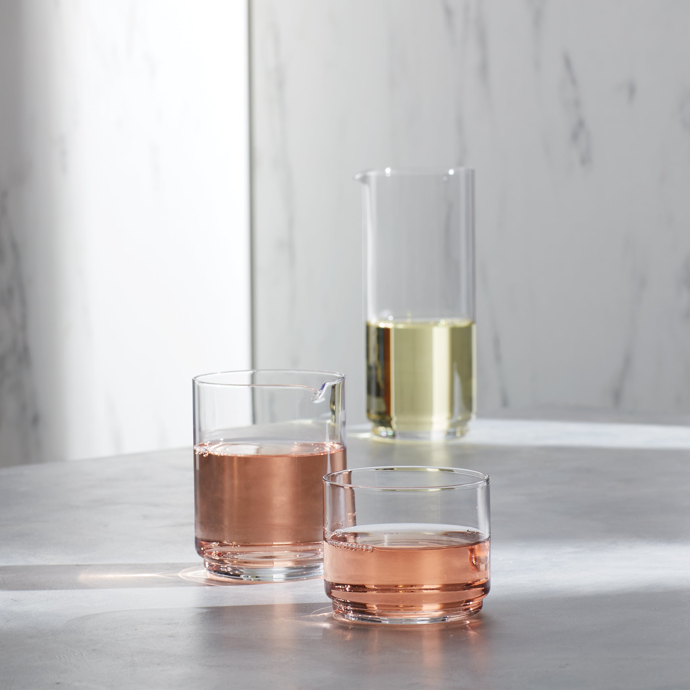 Stackable Carafe Set with Spill-Proof Design | Tuscany Classics