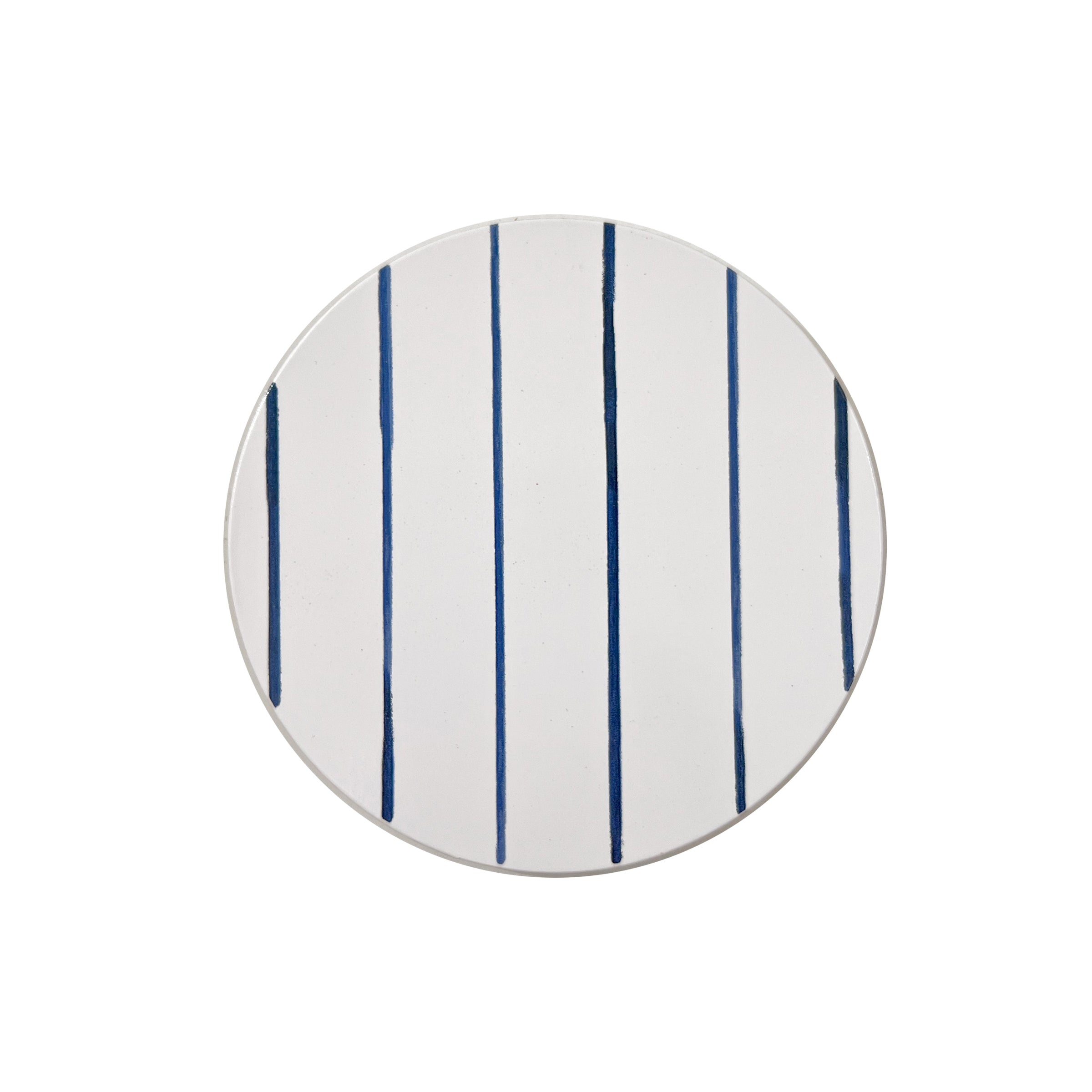 Textile-Inspired Cork Coasters Set of 4 | Blue Bay