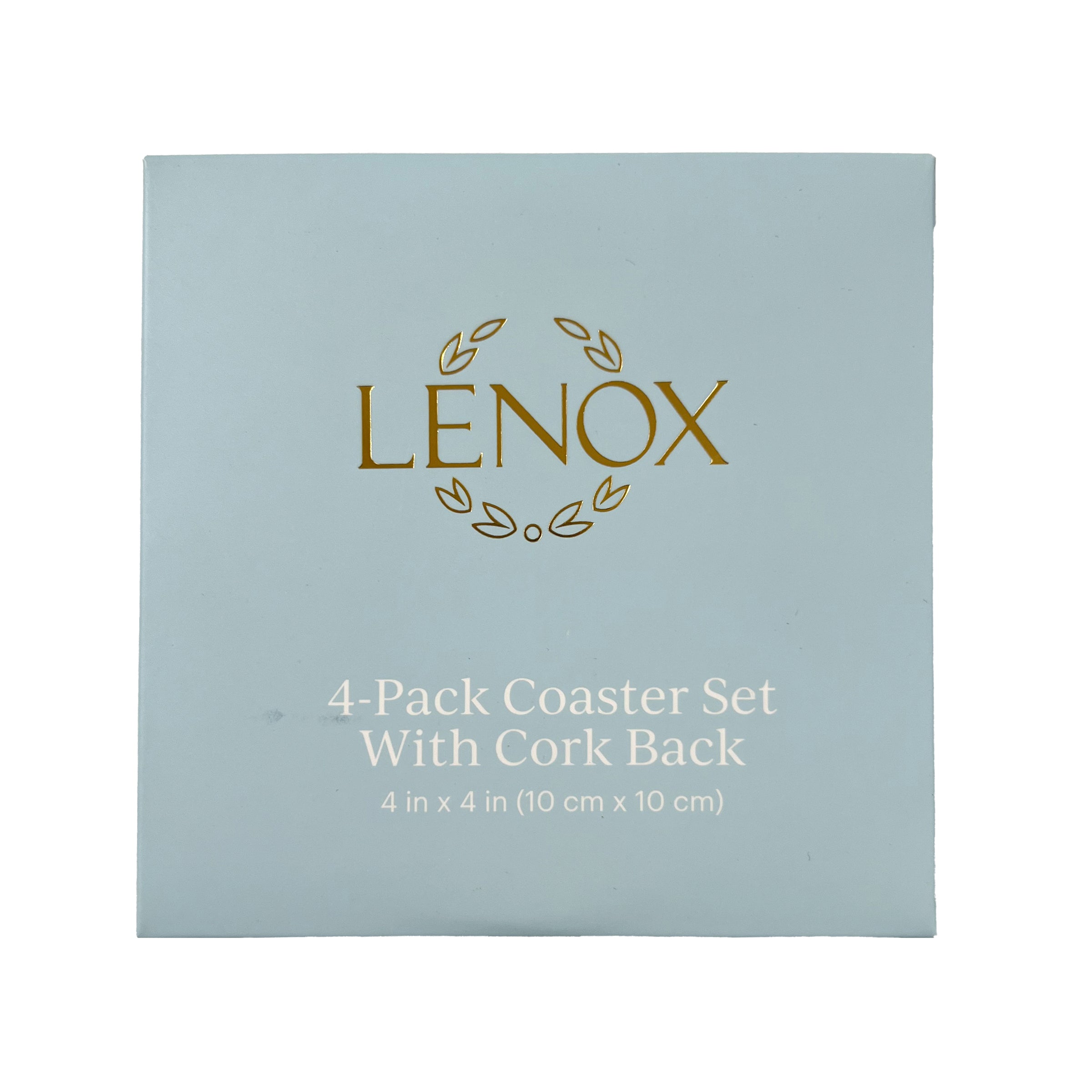Textile-Inspired Cork Coasters Set of 4 | Blue Bay