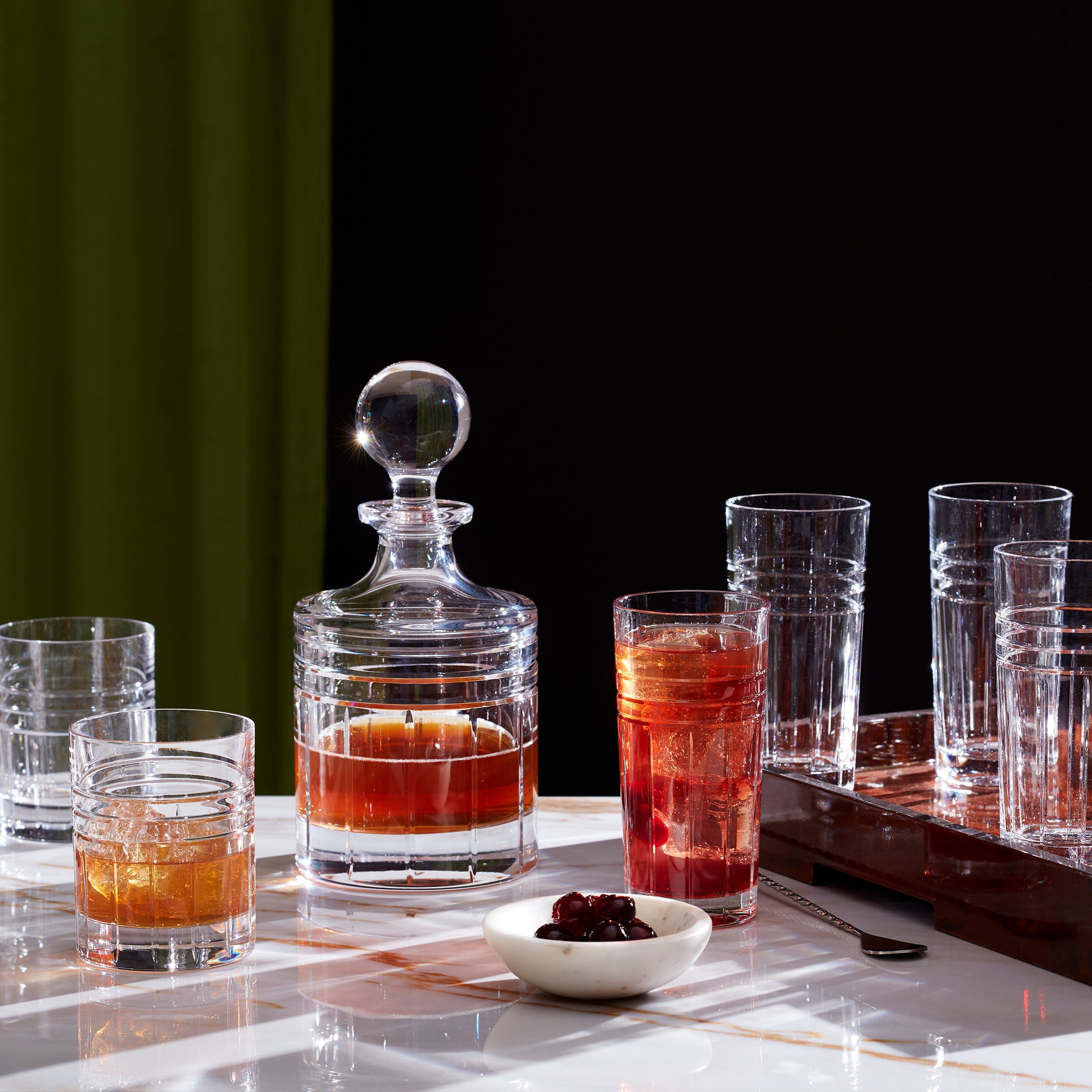 European Crystal Whiskey Decanter for Entertaining | Tempo