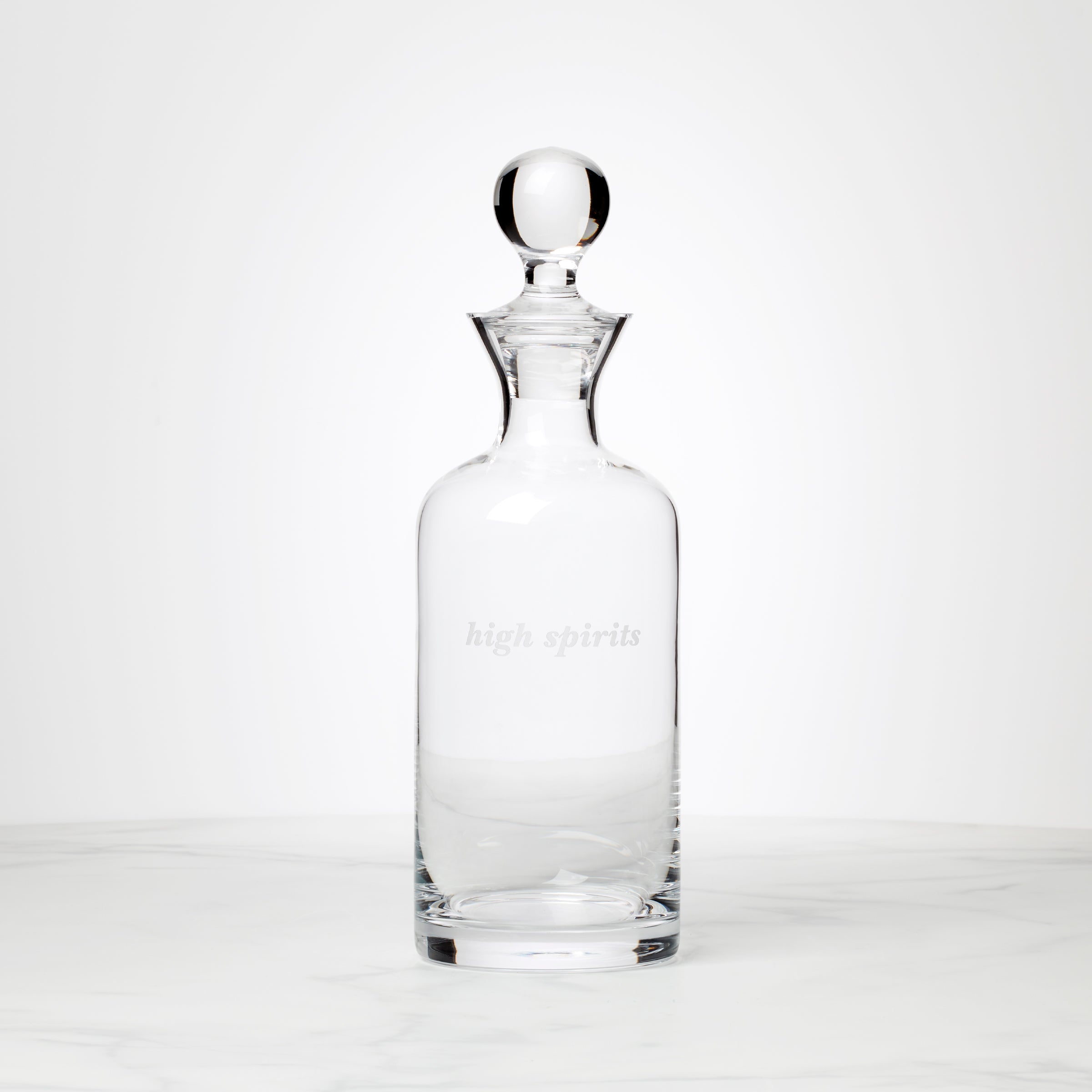 Elegant Glass Decanter for Whiskey & Spirits | High Spirits